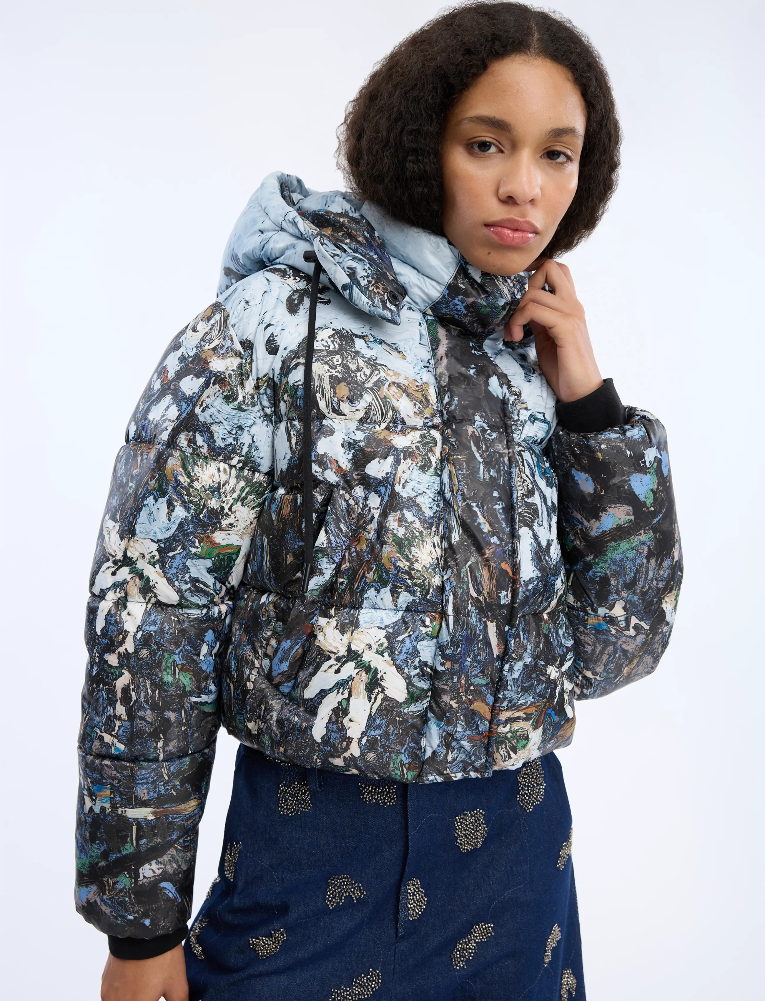 Munthe - VUBA - winter jacket - print grey - 3