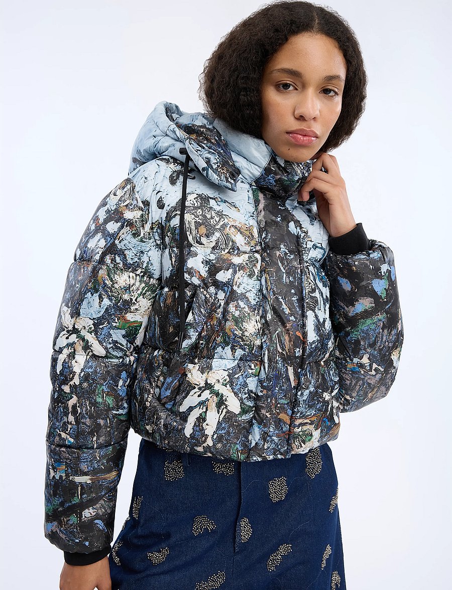 Munthe - VUBA - winterjacken - print grey - 3