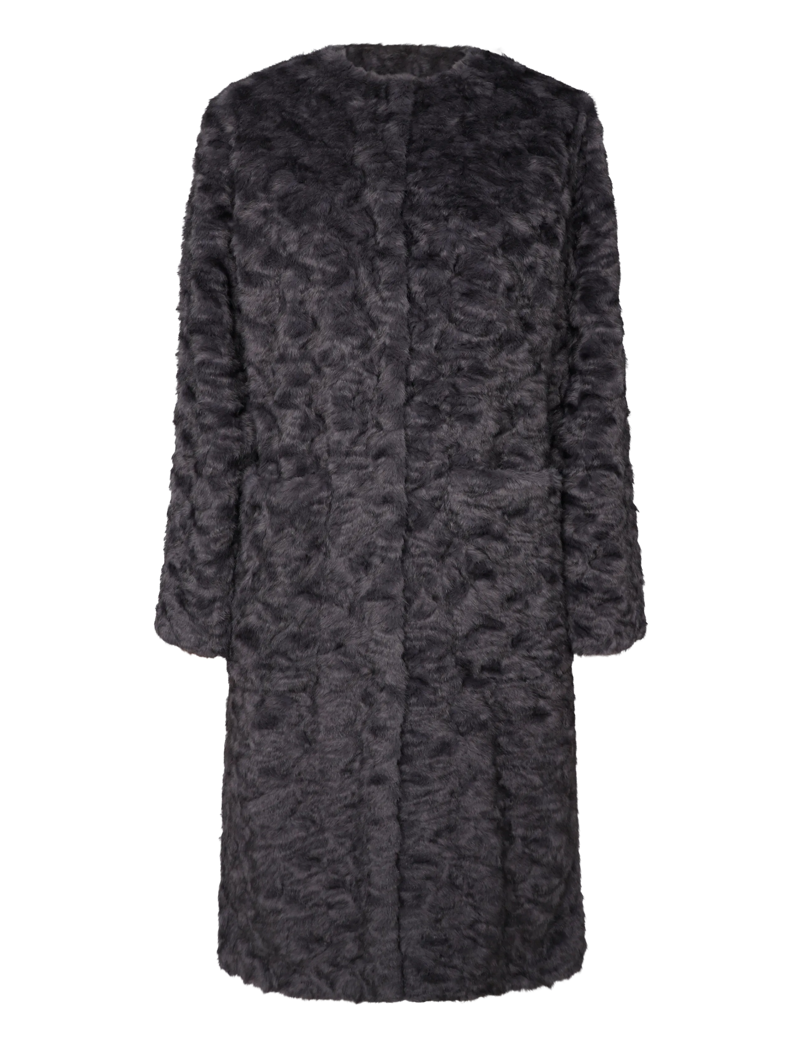 Munthe - VAINA - faux fur - grey - 1