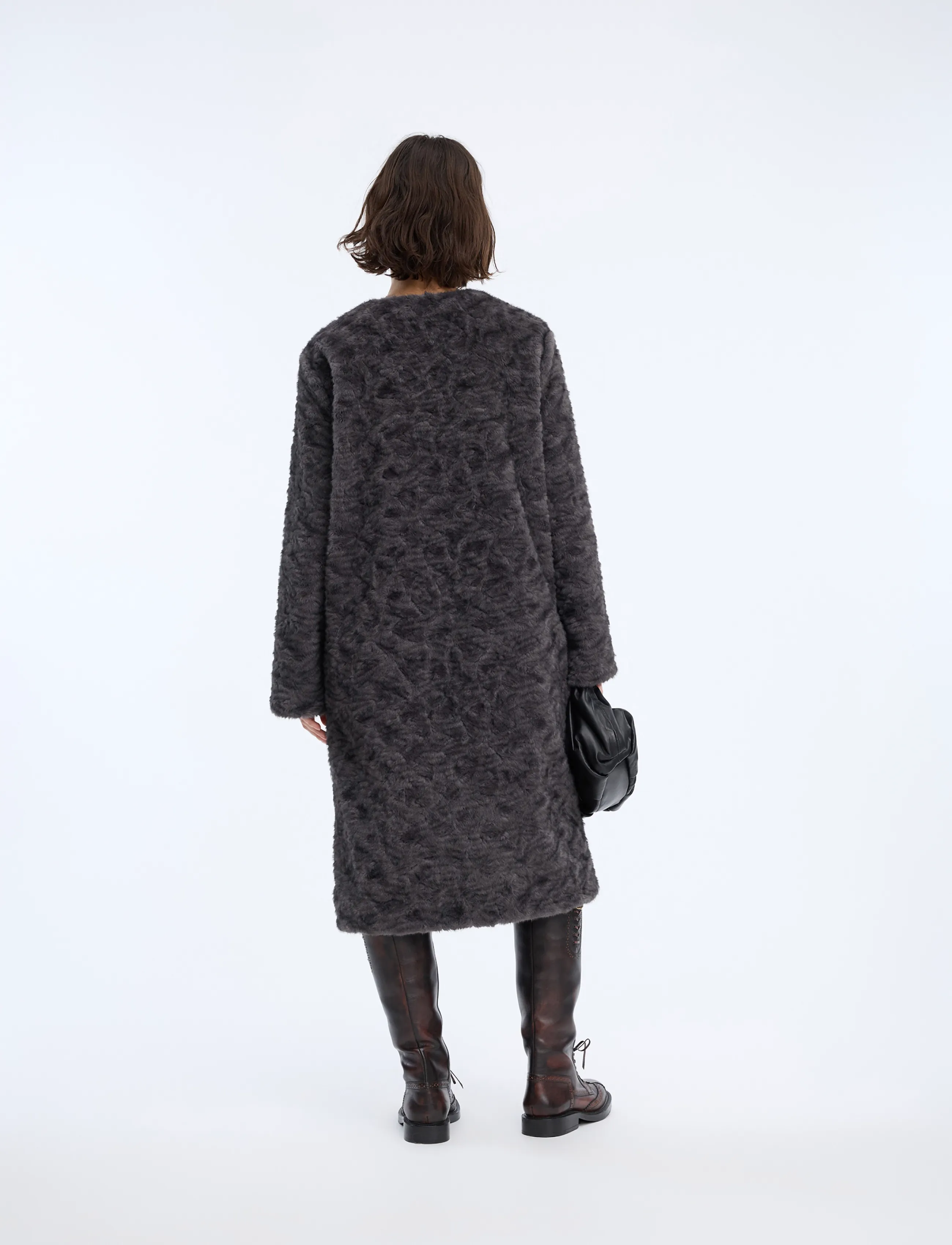 Munthe - VAINA - faux fur - grey - 2