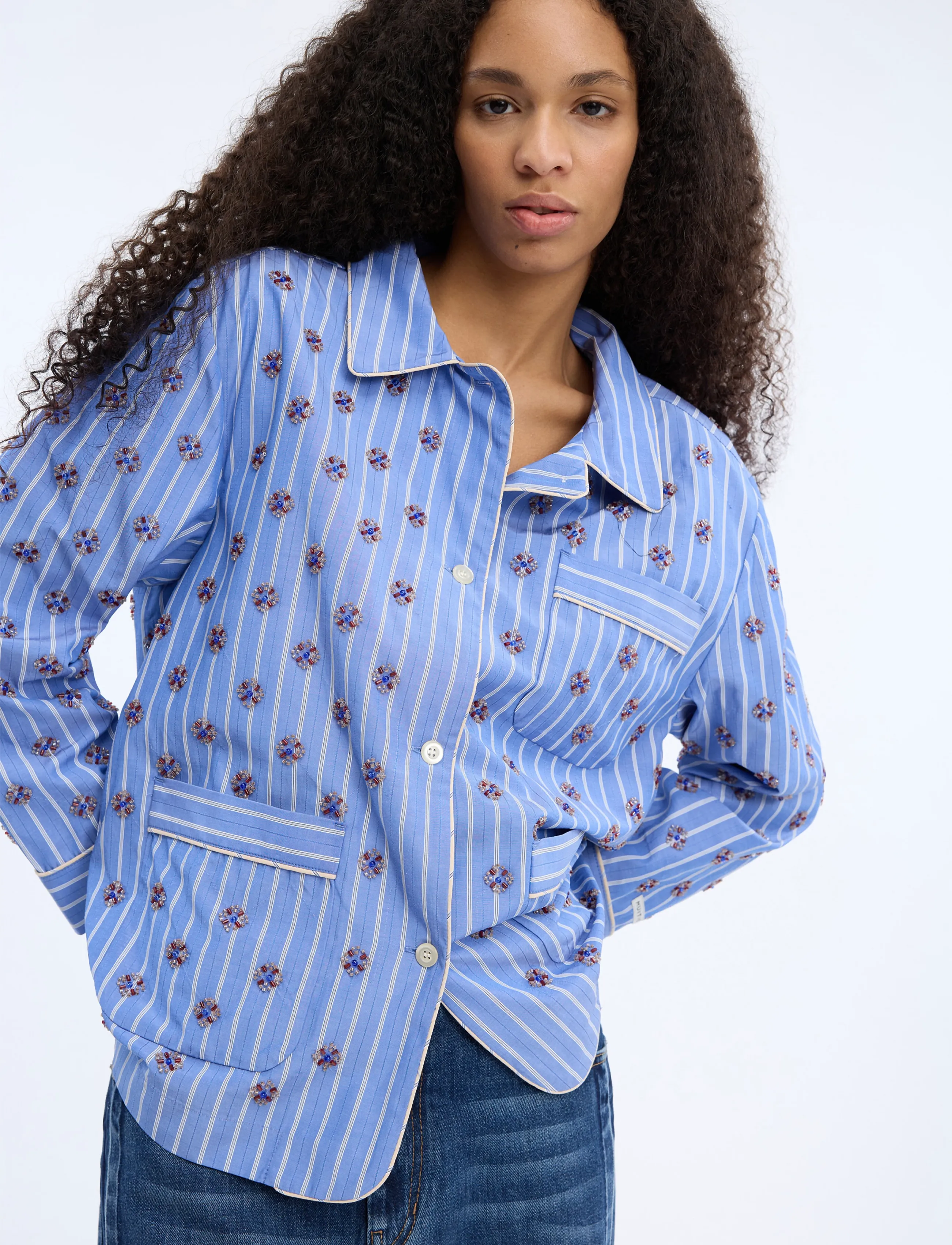 Munthe - VINTAGER - lette jakker - blue - 4