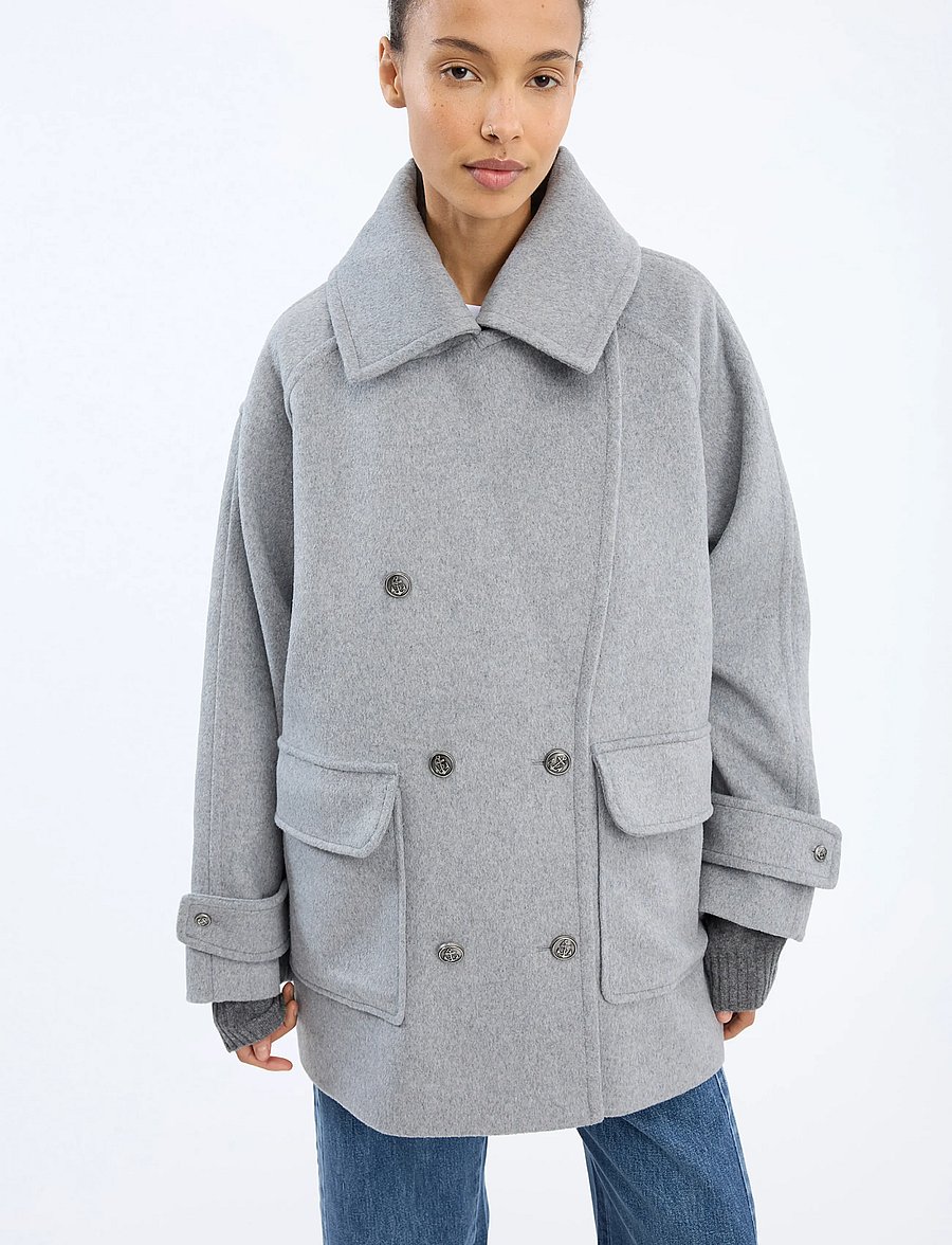 Munthe - VETCH - wolljacken - grey - 3