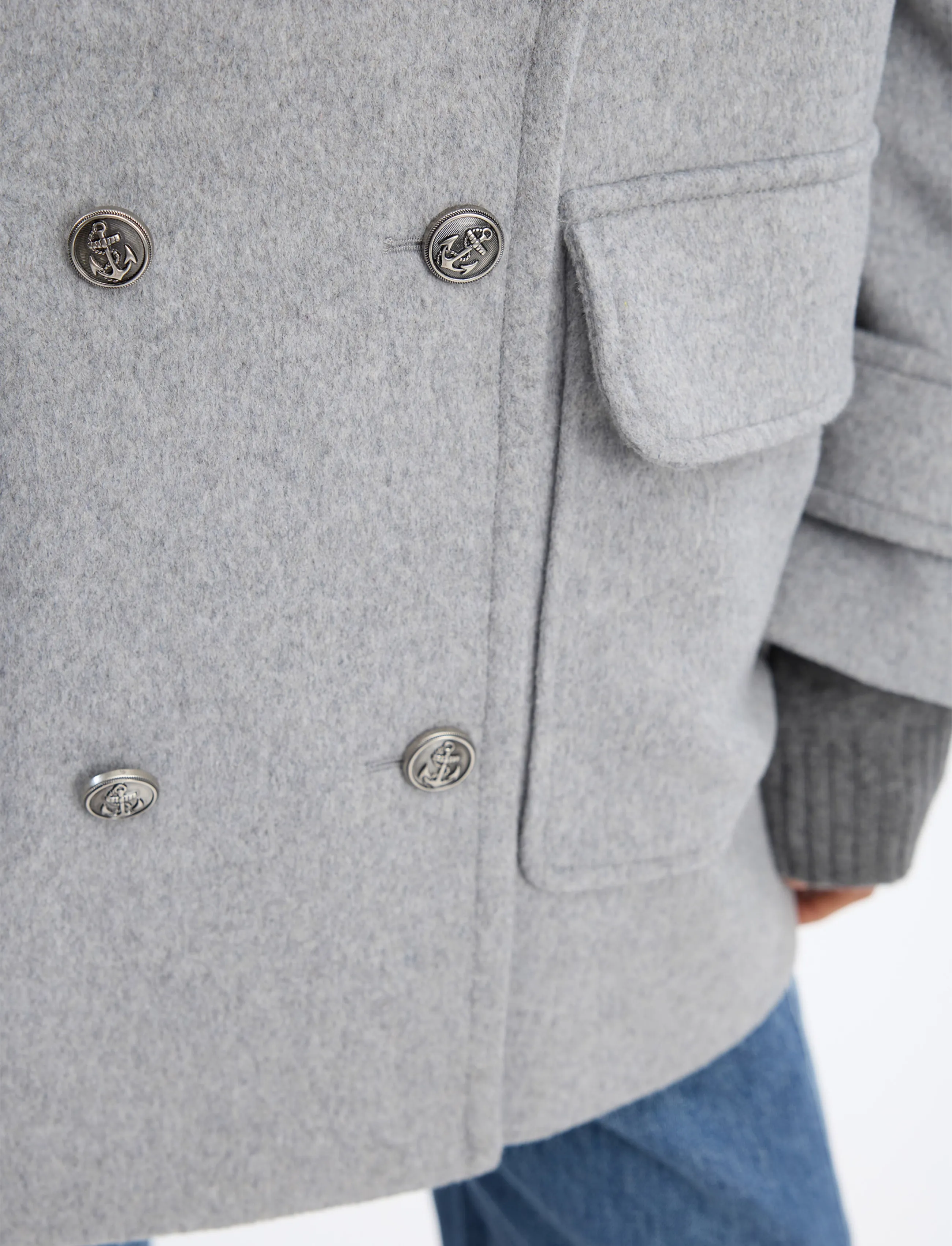 Munthe - VETCH - wolljacken - grey - 5