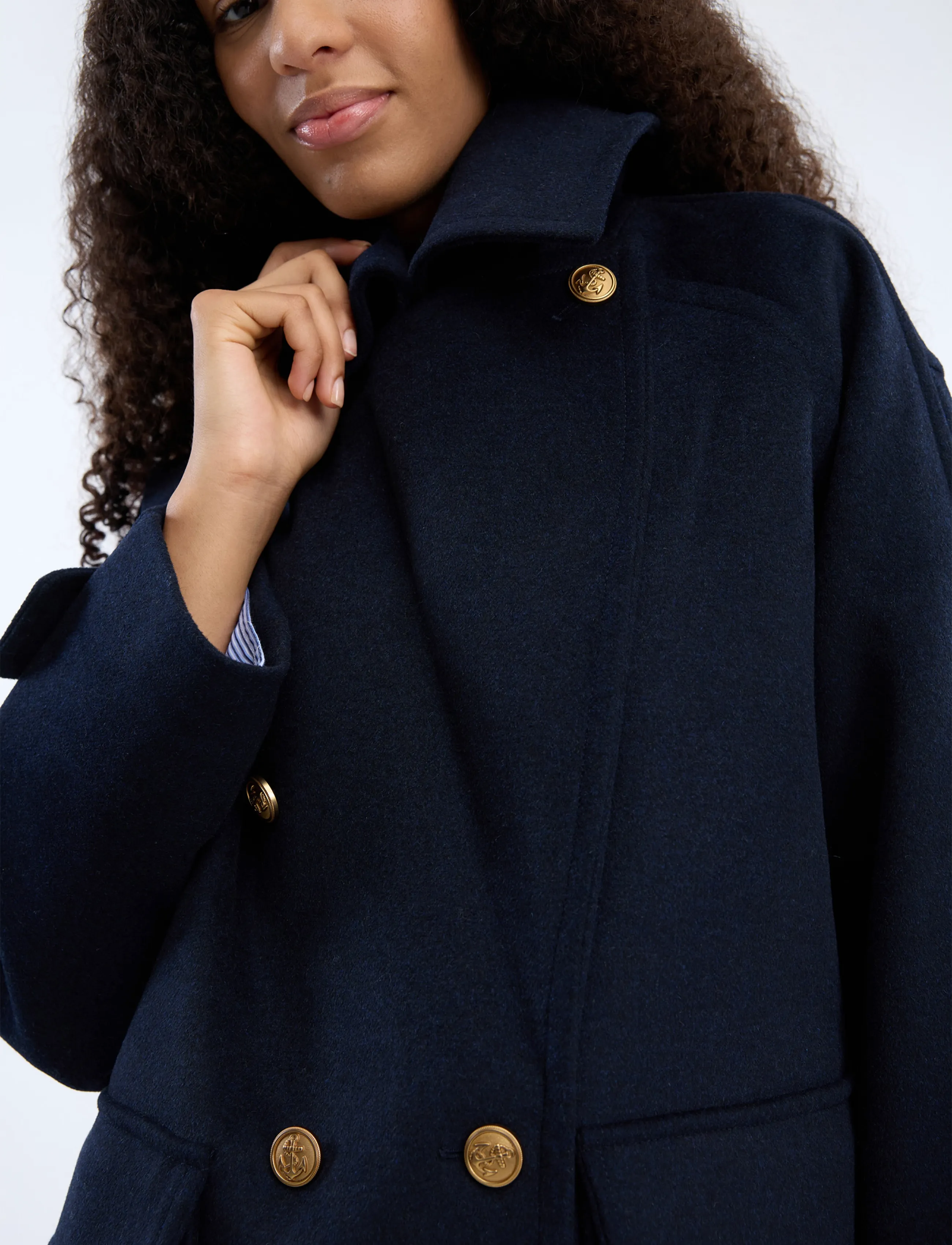 Munthe - VETCH - wolljacken - navy - 4