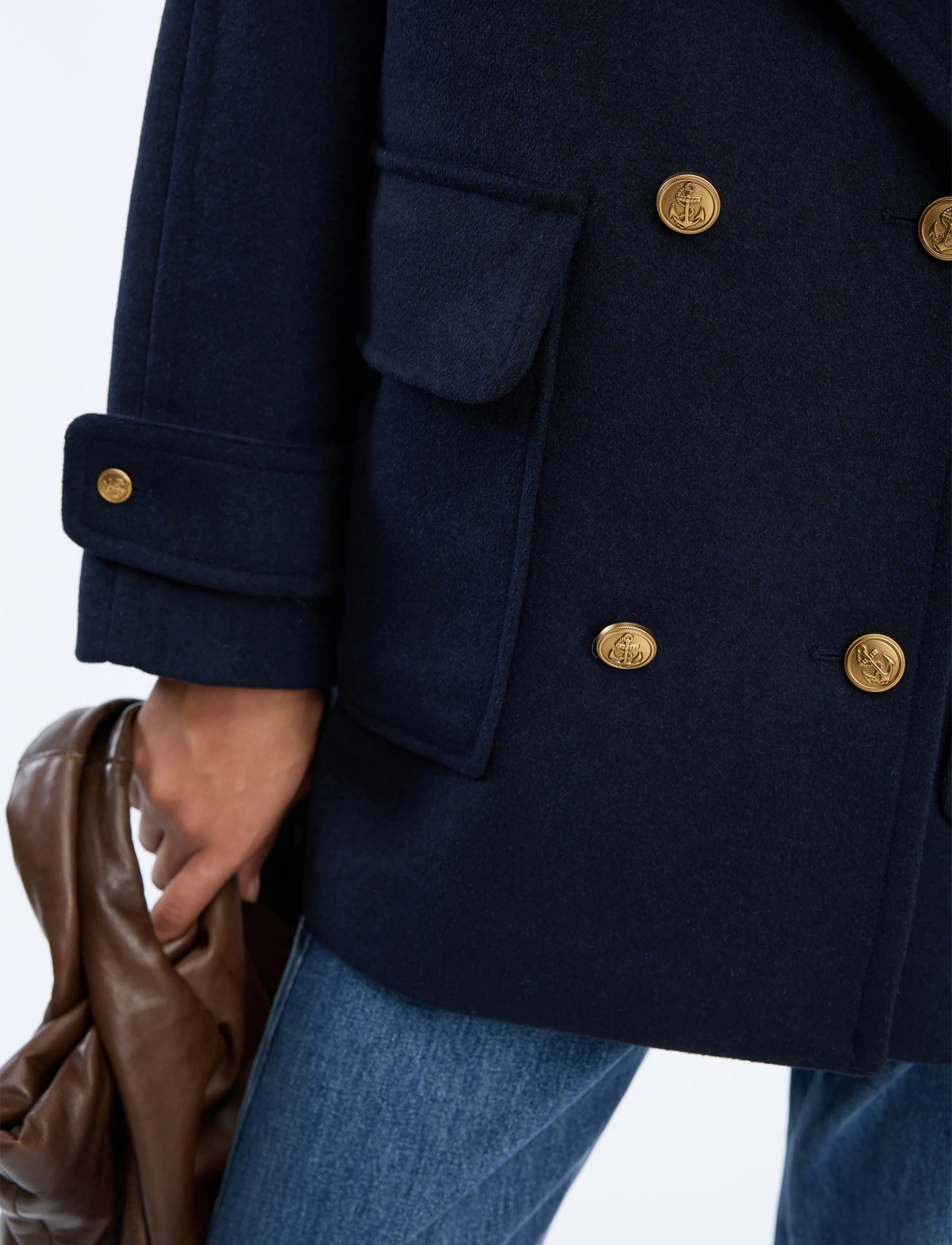 Munthe - VETCH - wolljacken - navy - 5