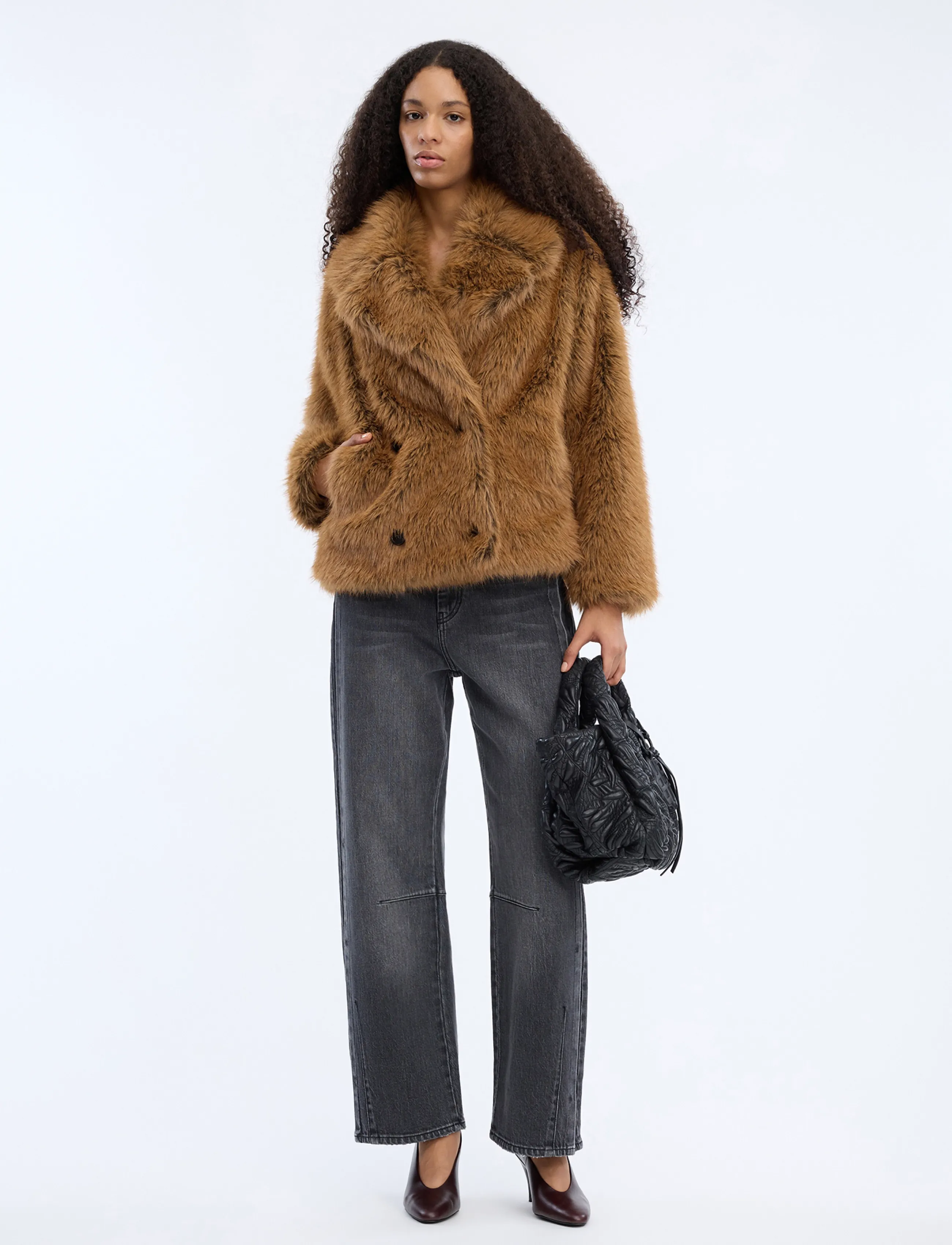 Munthe VESTINE - Gervifeldur - CAMEL / brown