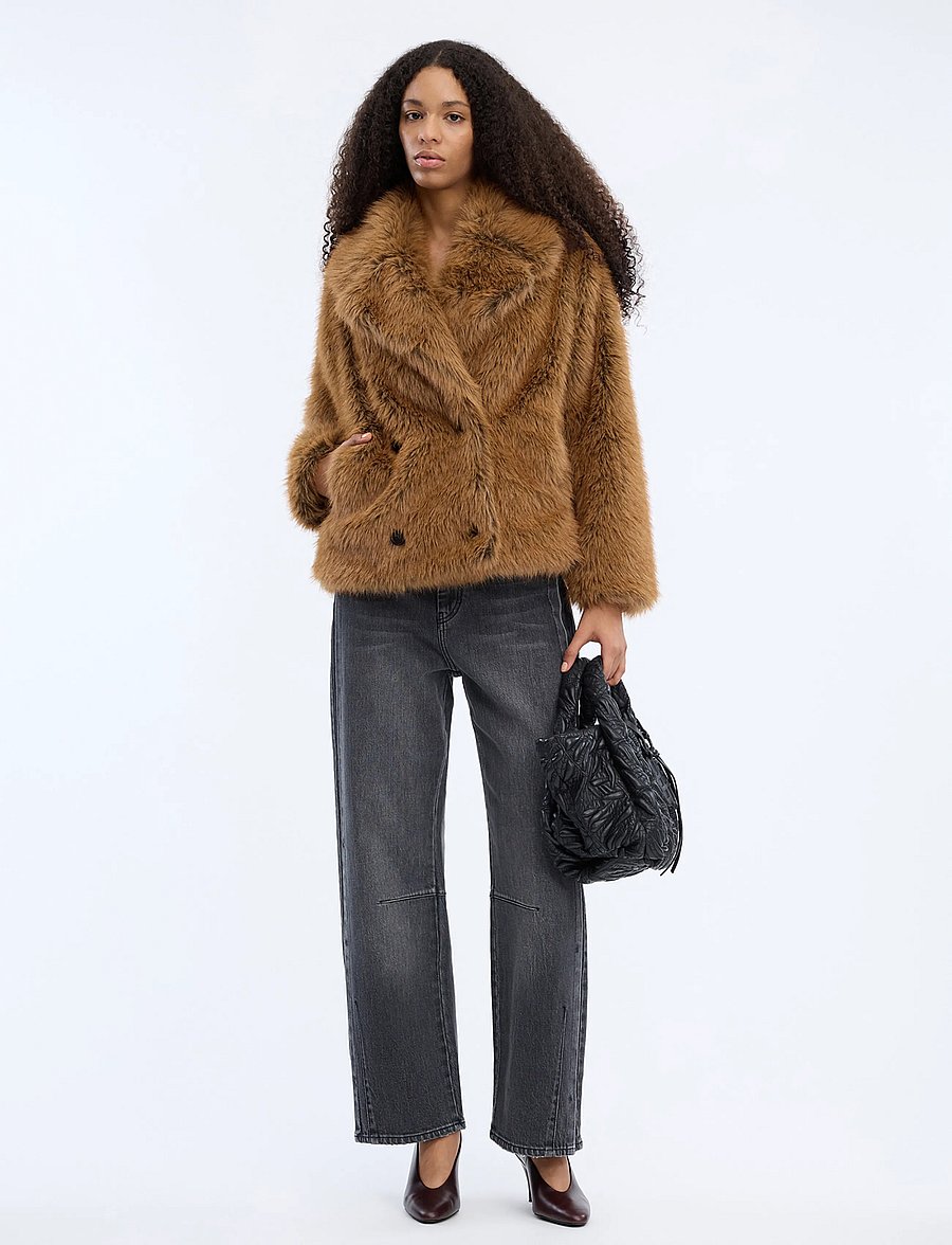 Munthe - VESTINE - faux fur - camel - 0