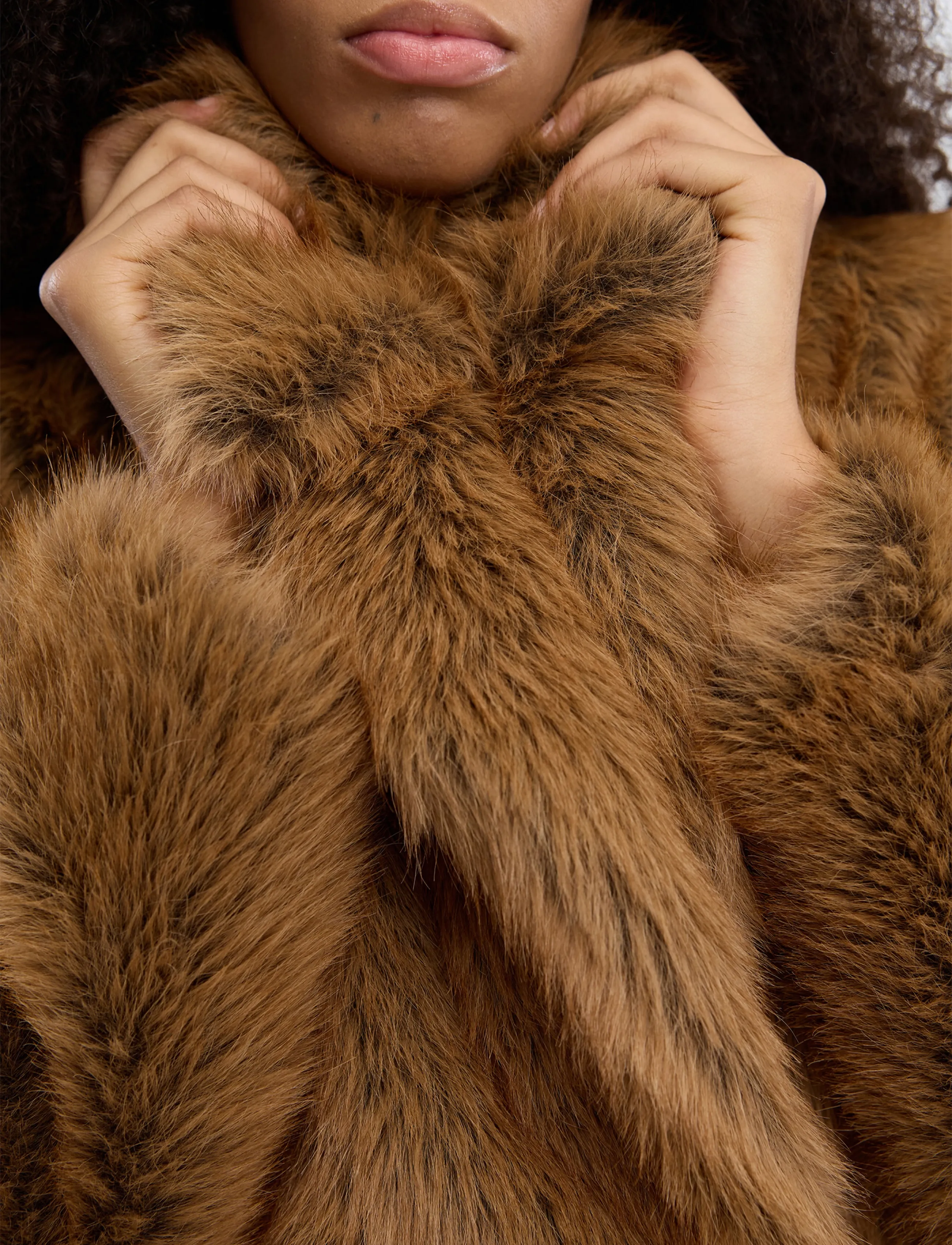 Munthe - VESTINE - faux fur - camel - 4