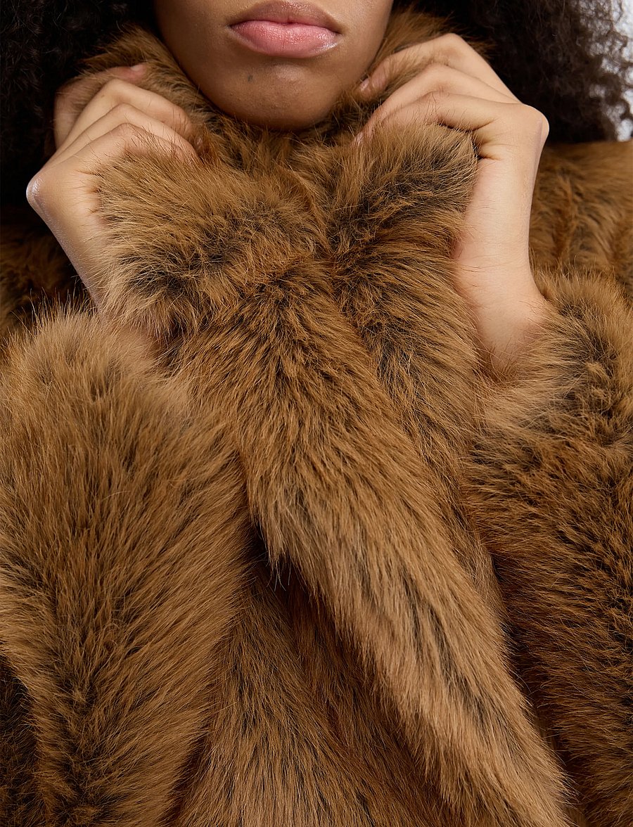 Munthe - VESTINE - faux fur - camel - 4