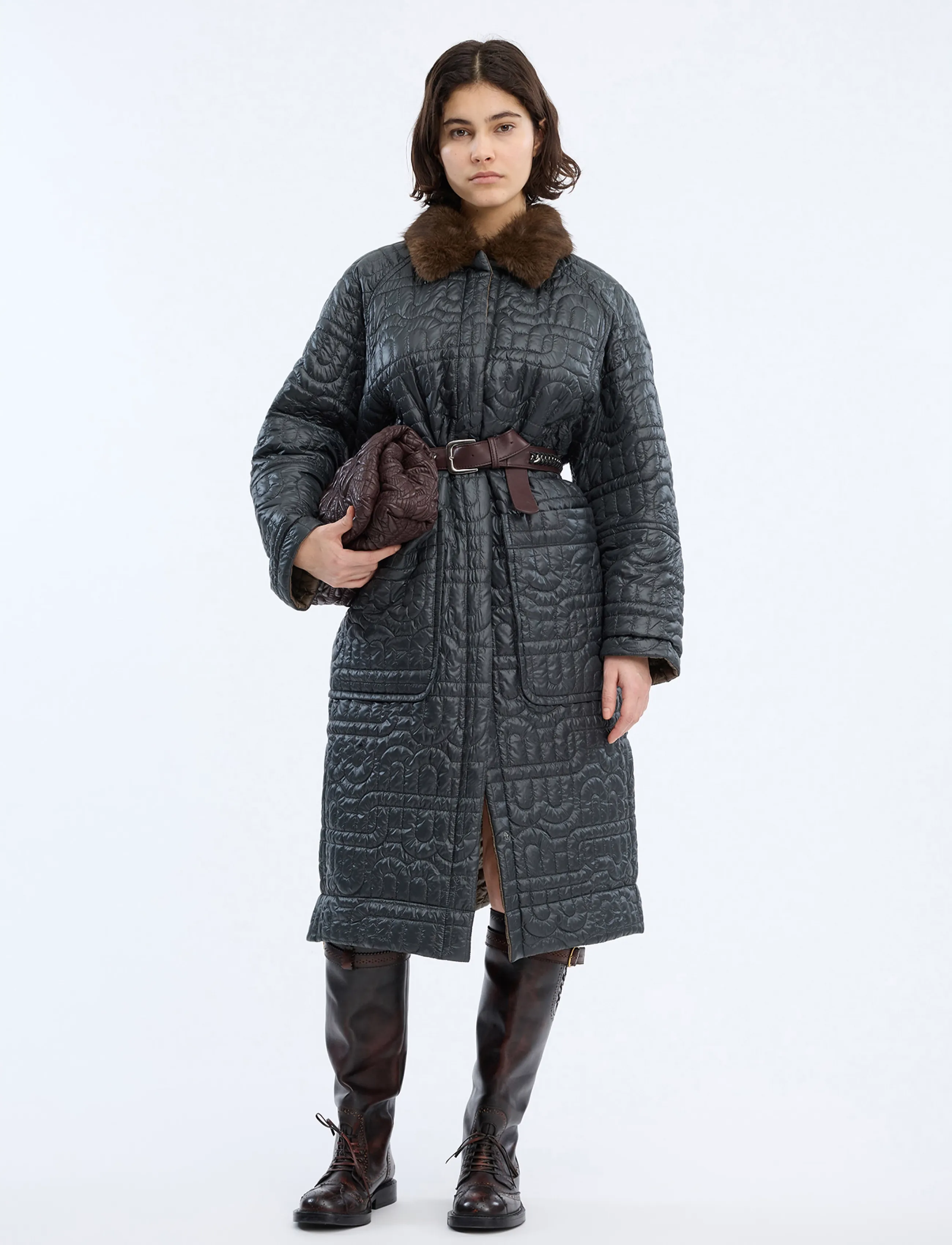 Munthe VERGER - Winter jackets - MIX CHARCOAL / grey