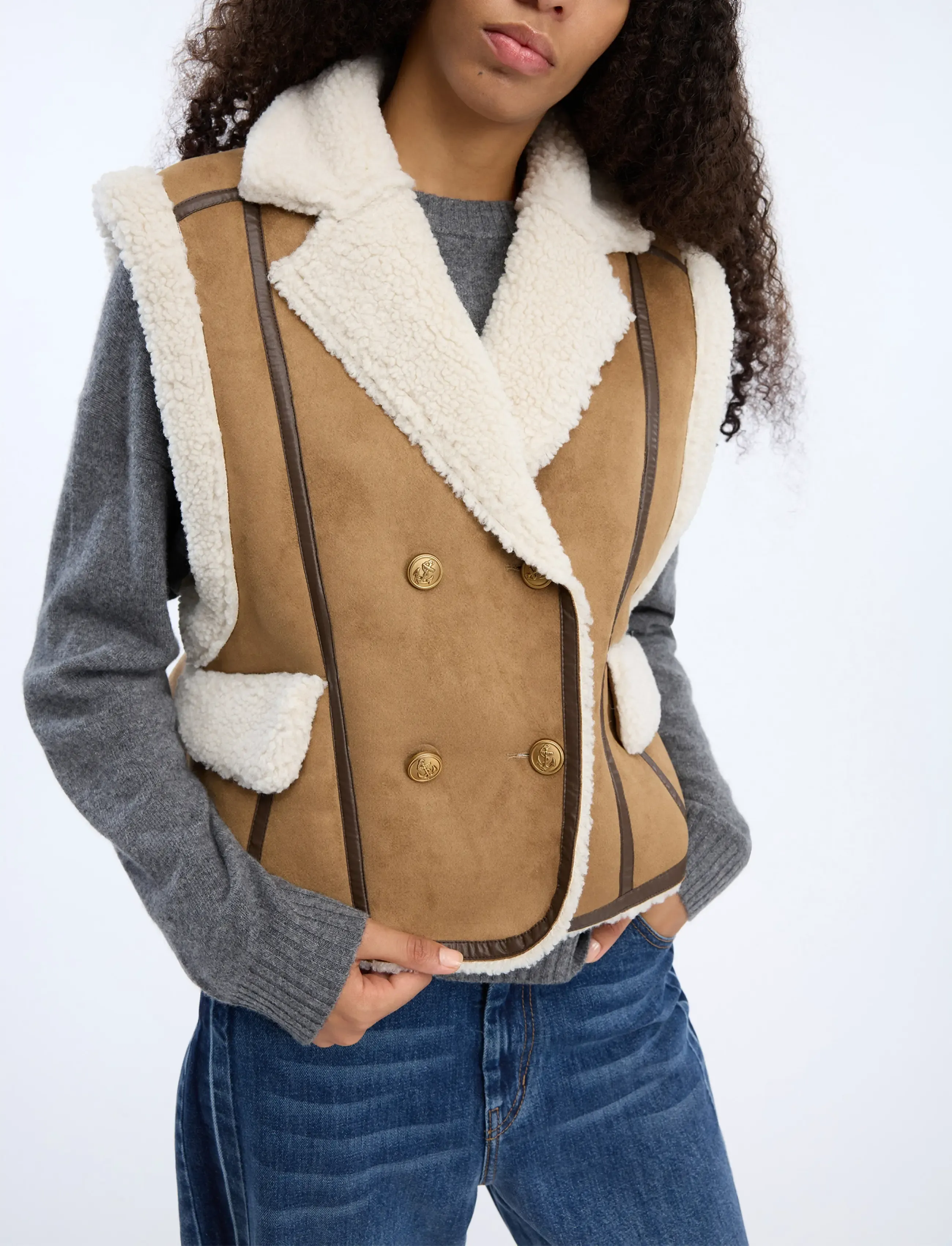 Munthe - VIGOR - fleece & teddy vests - nature - 3
