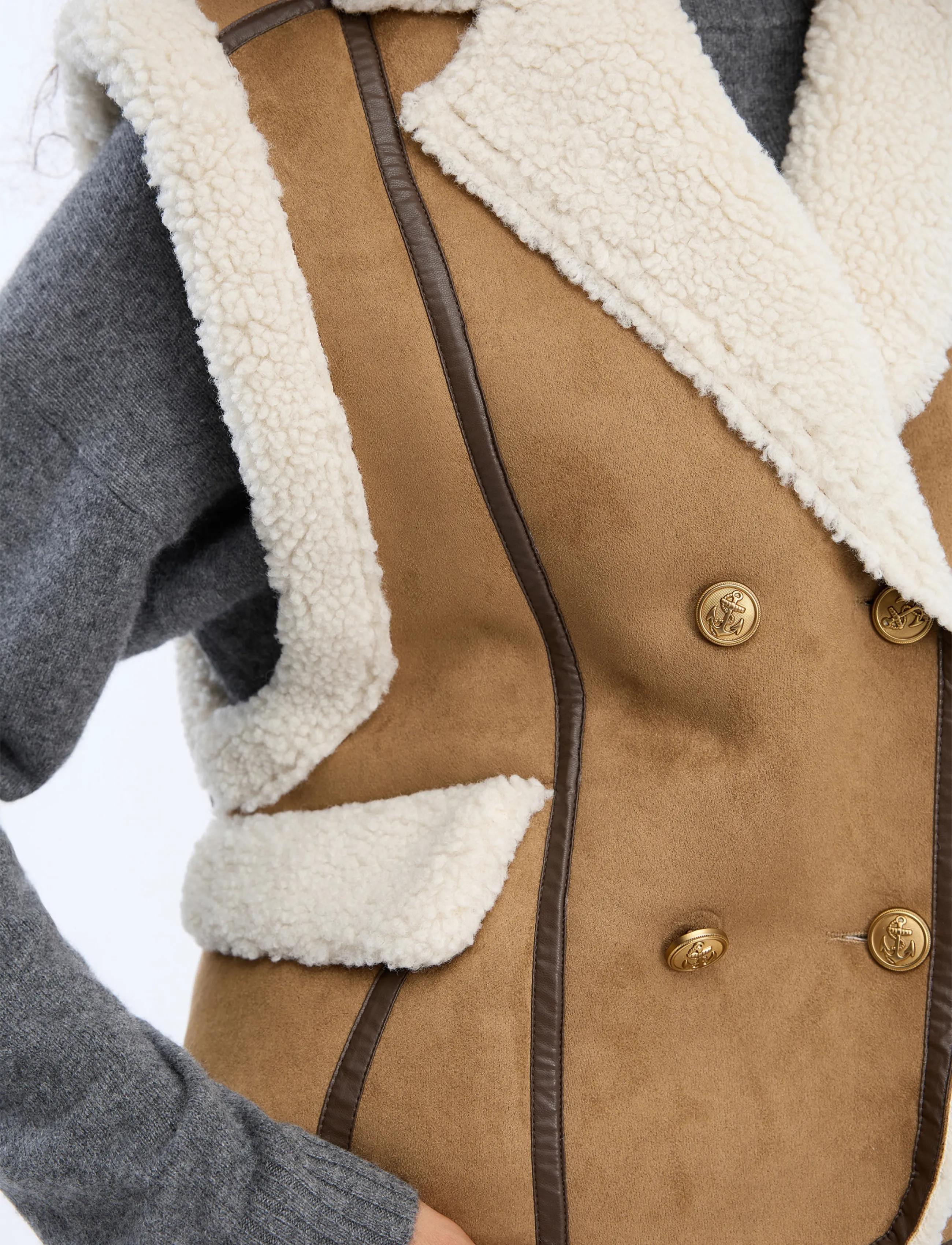 Munthe - VIGOR - fleece & teddy vests - nature - 5