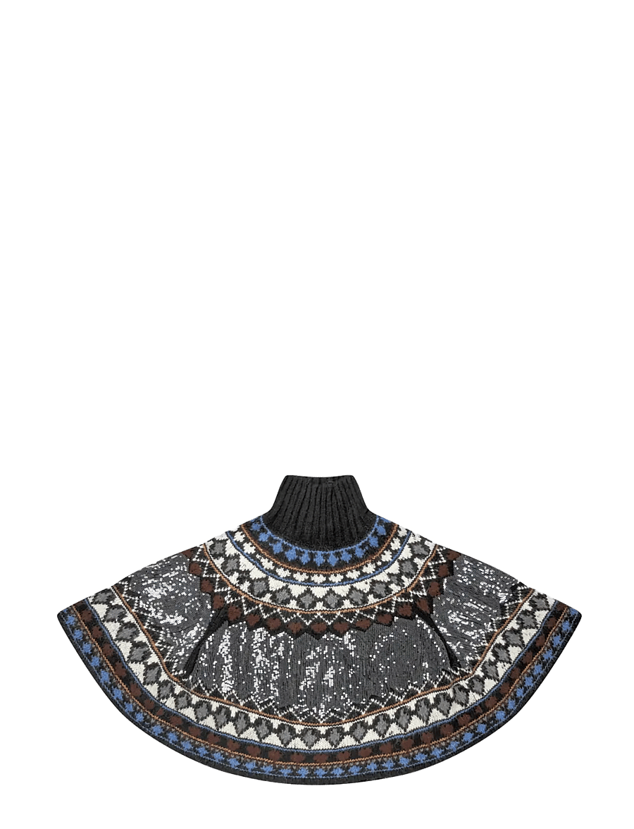 Munthe - VERST - ponchos & capes - mix black - 1
