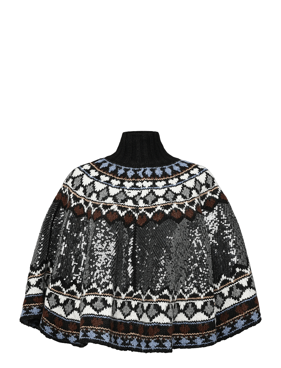 Munthe - VERST - ponchos & capes - mix black - 1