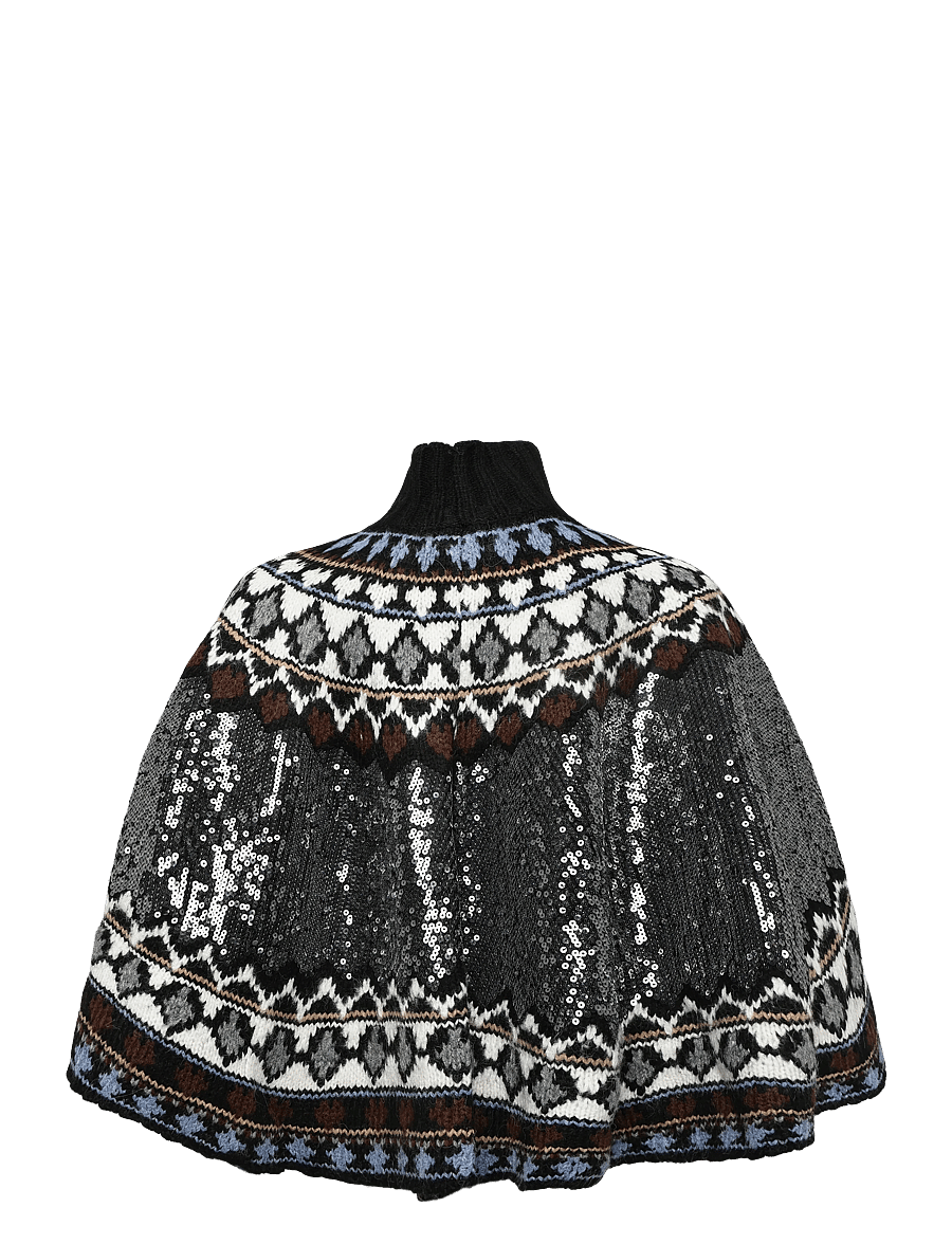Munthe - VERST - ponchos & capes - mix black - 2