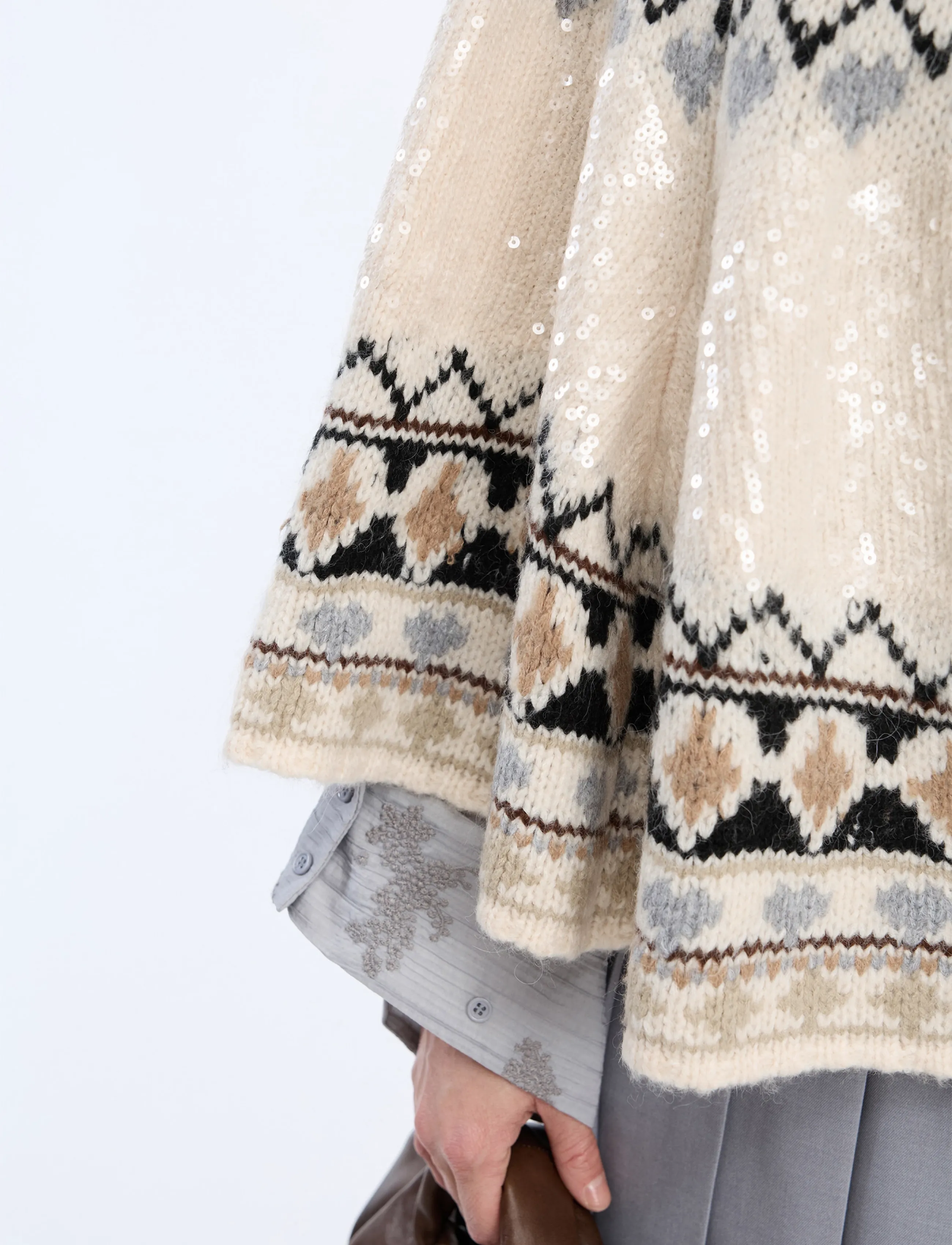 Munthe - VERST - ponchos & capes - mix creme - 4