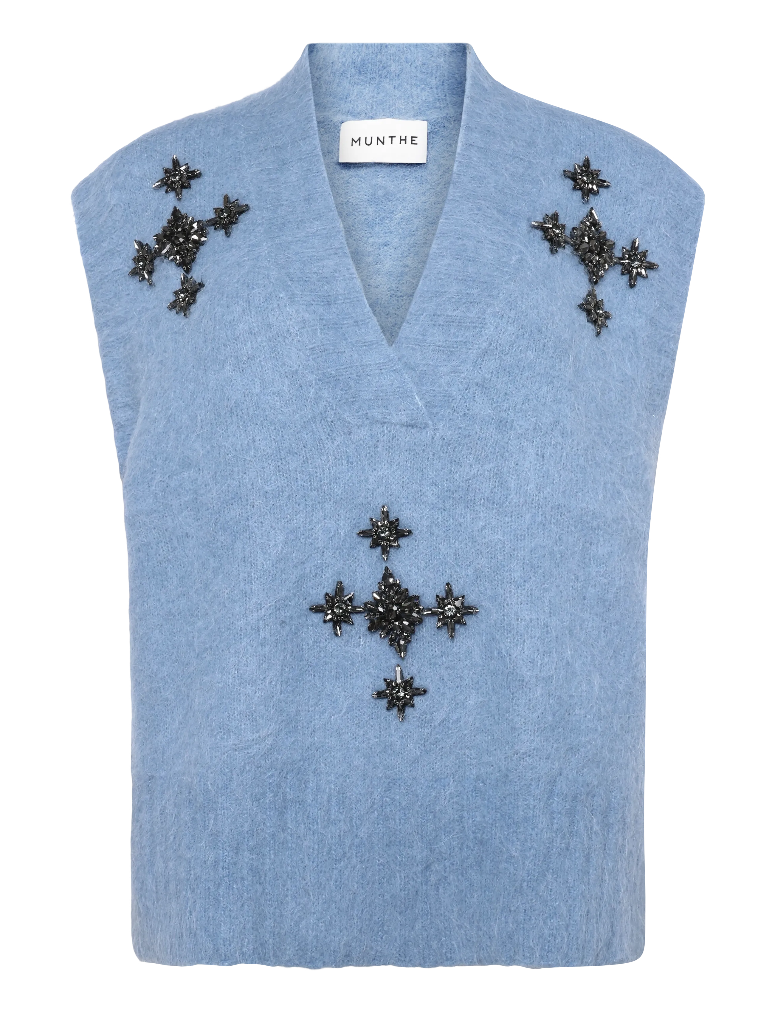 Munthe - VURULIA - kootud vestid - blue - 1