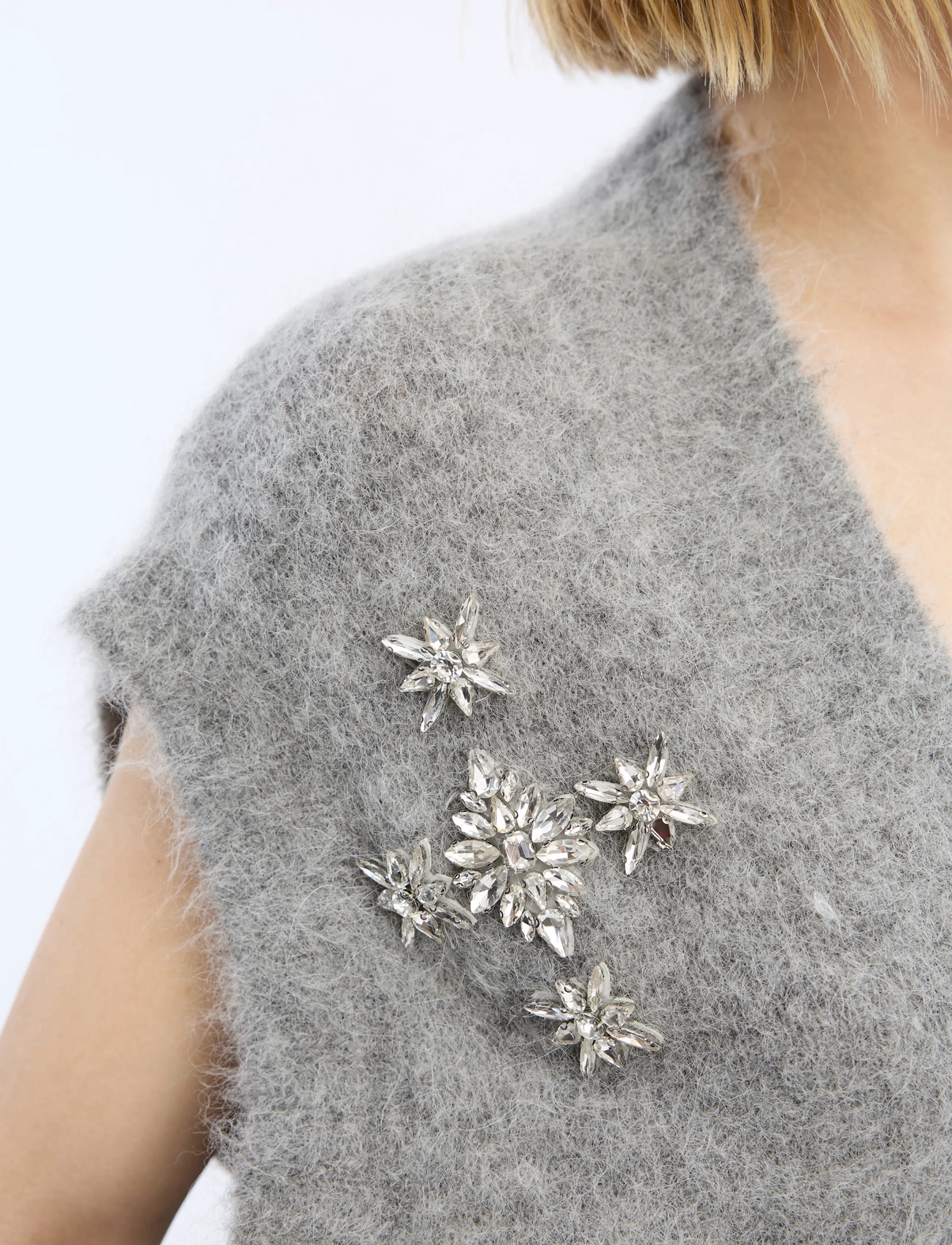 Munthe - VURULIA - knitted vests - grey - 4