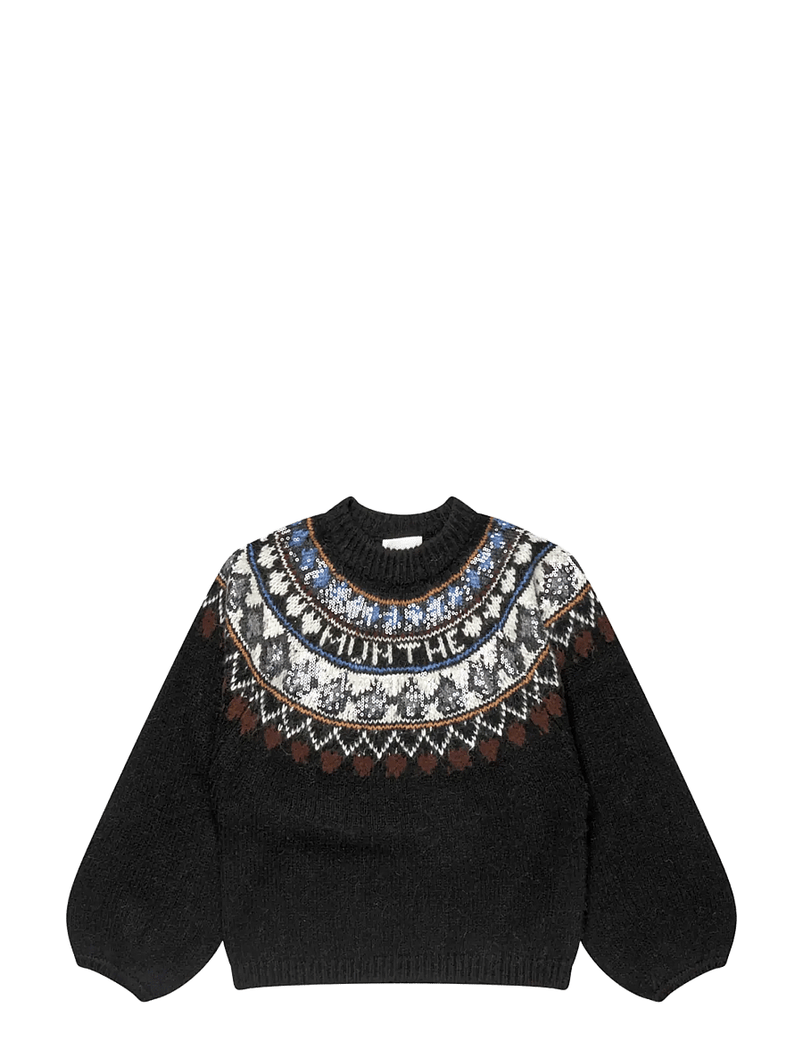Munthe - VAFFIE - pullover - mix black - 1