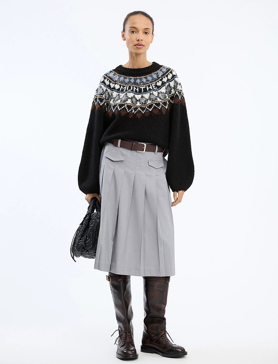 Munthe - VAFFIE - pullover - mix black - 0