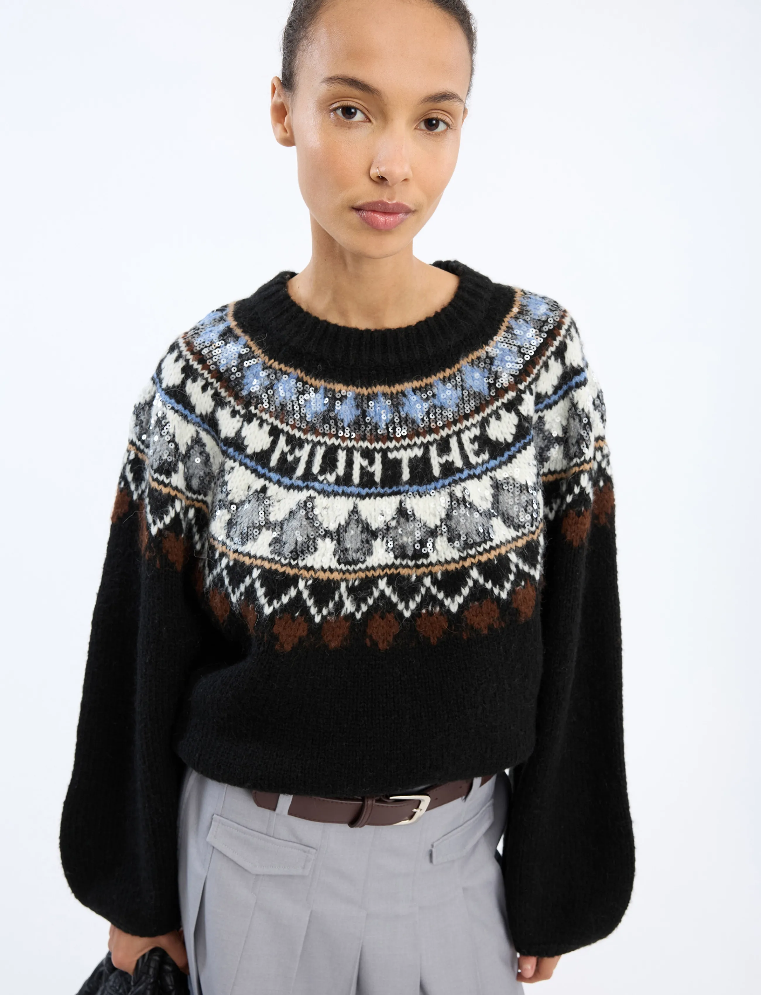 Munthe - VAFFIE - jumpers - mix black - 3