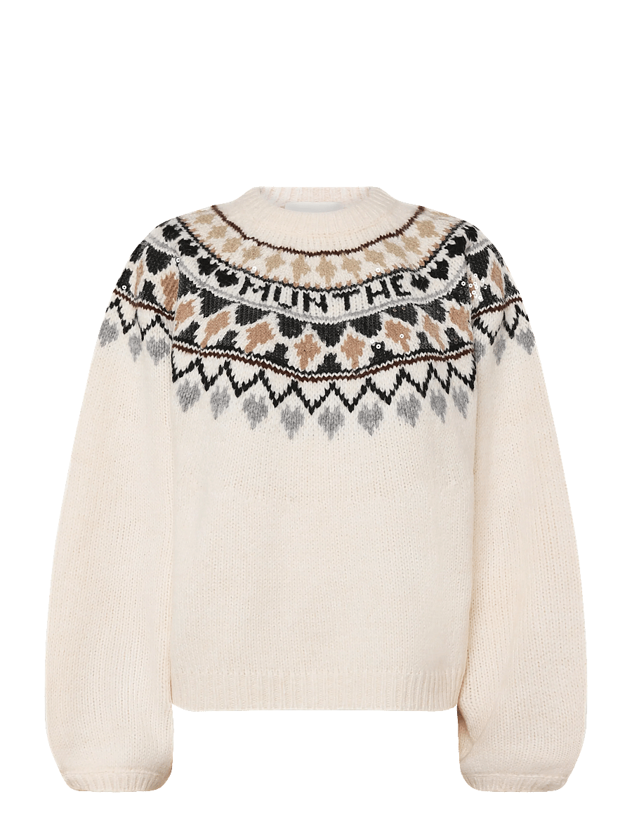 Munthe - VAFFIE - striktrøjer - mix creme - 1