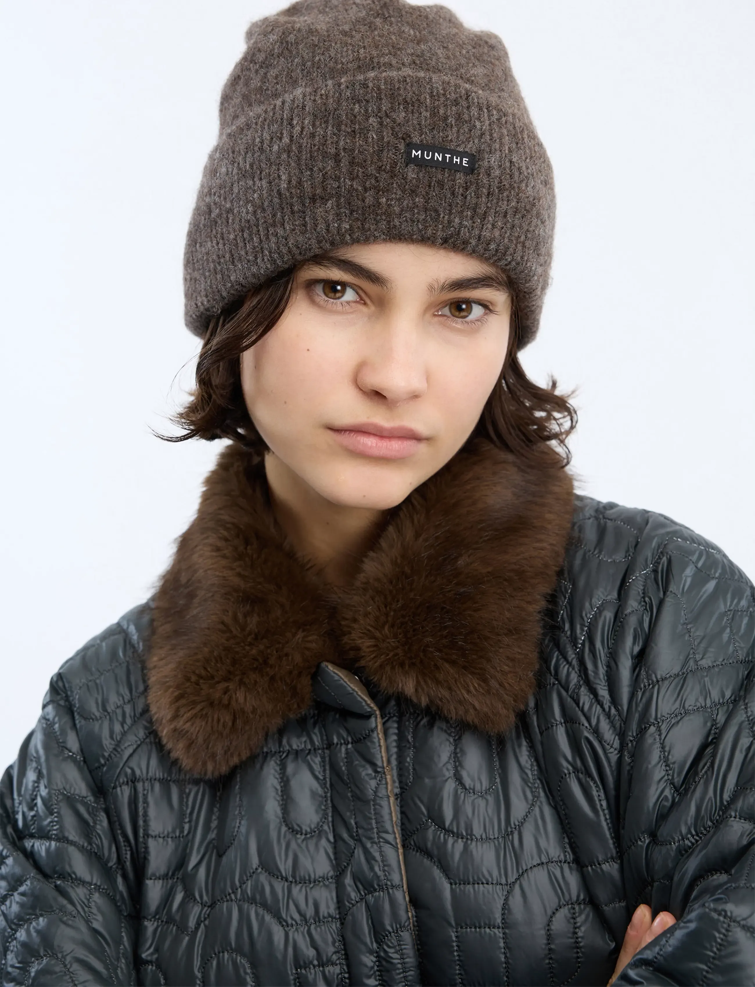 Munthe - VICTU - beanies - mocca - 0