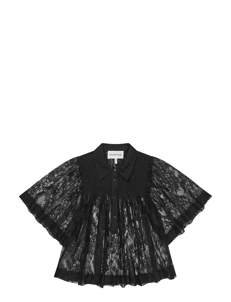 Munthe - CAMELLY - kurzärmlige hemden - black - 1