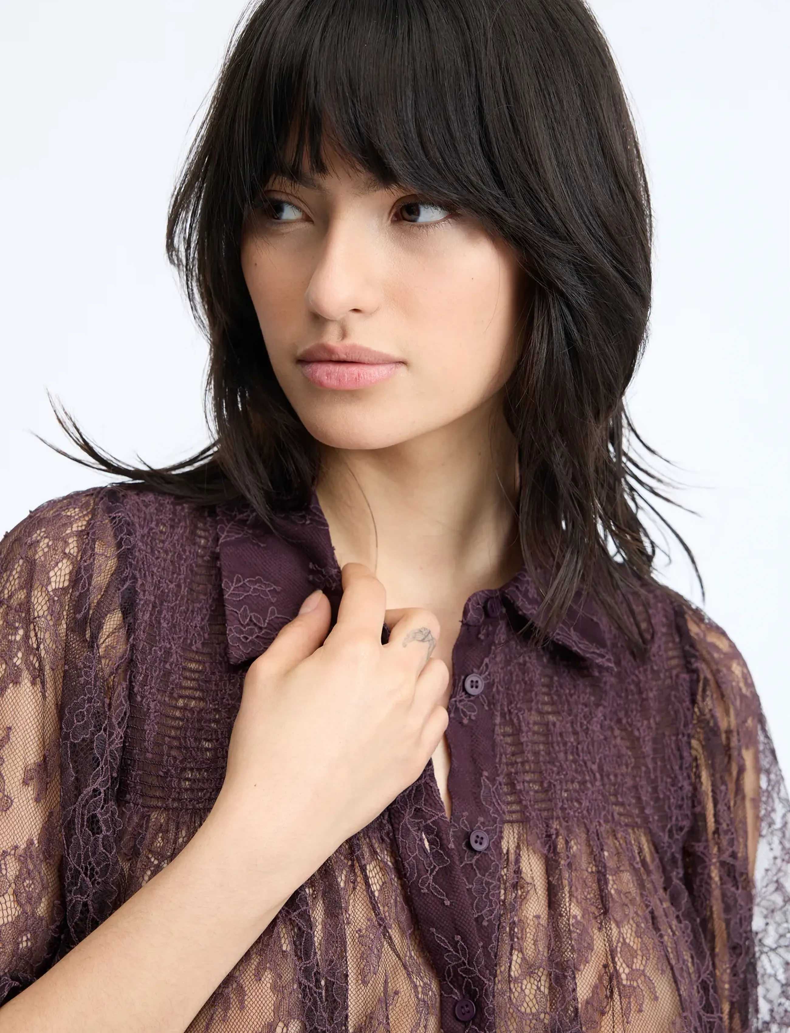 Munthe - CAMELLY - short-sleeved shirts - plum - 3