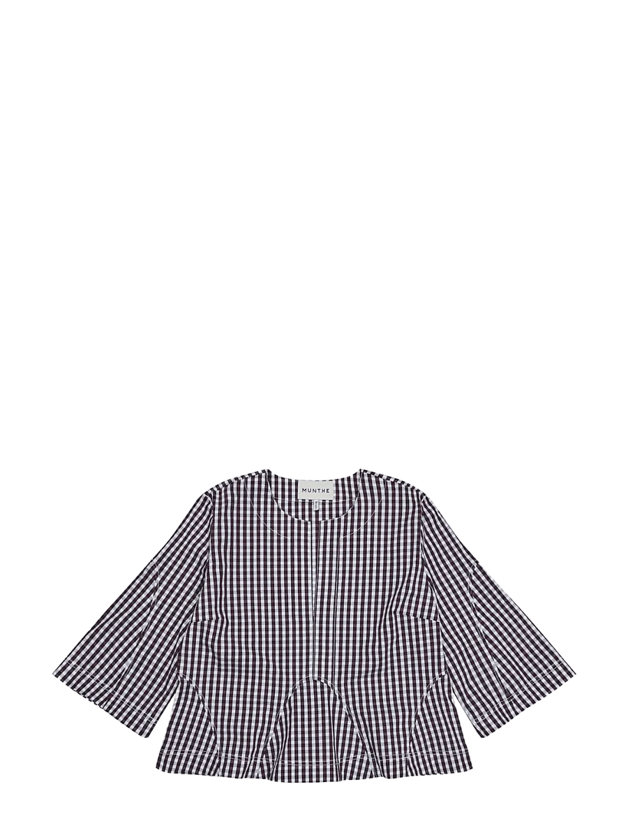 Munthe - CAPRI - blusen mit dreiviertelärmel - plum - 1