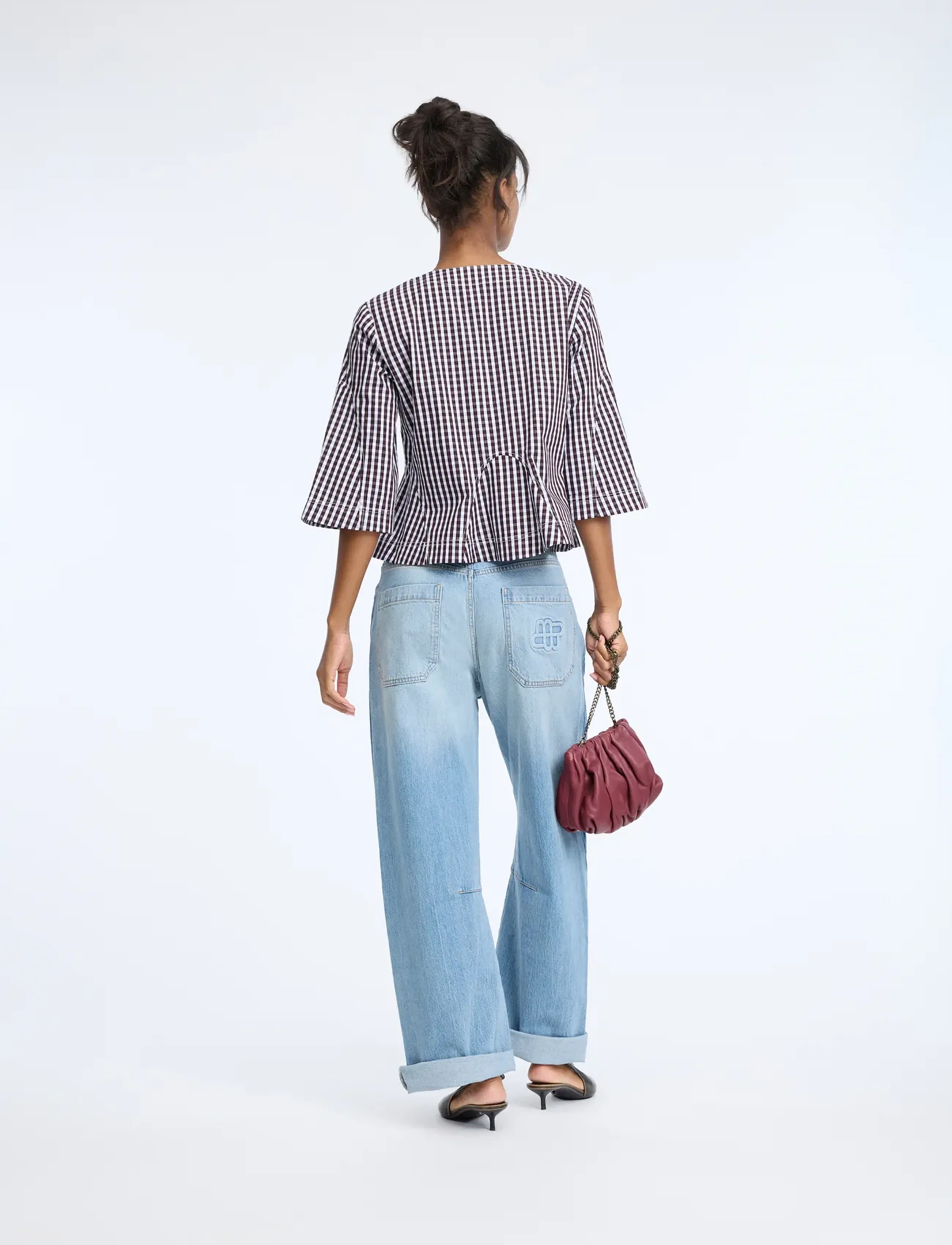 Munthe - CAPRI - three-quarter-sleeved blouses - plum - 2