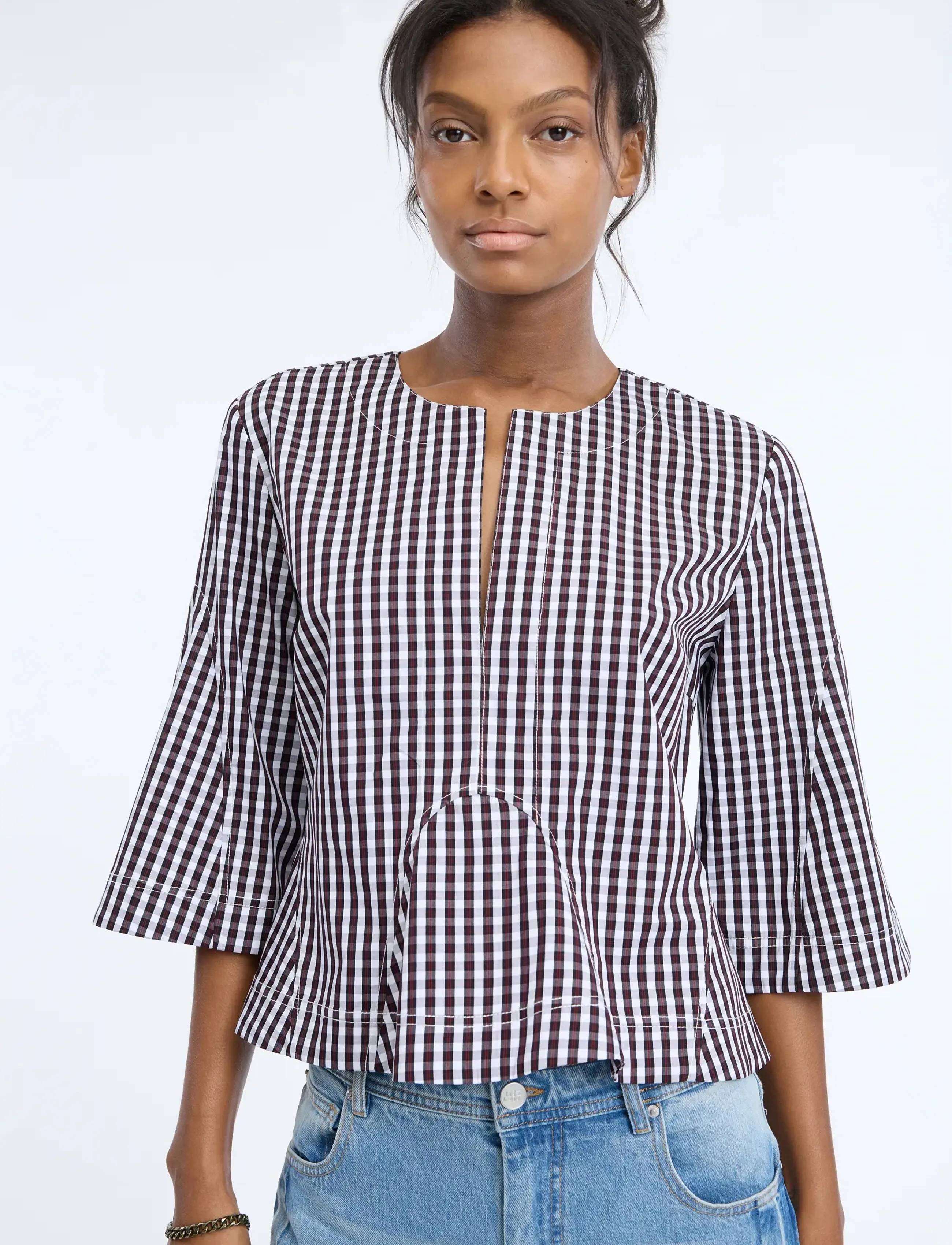 Munthe - CAPRI - three-quarter-sleeved blouses - plum - 3