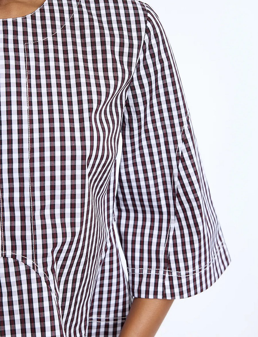 Munthe - CAPRI - blusen mit dreiviertelärmel - plum - 4