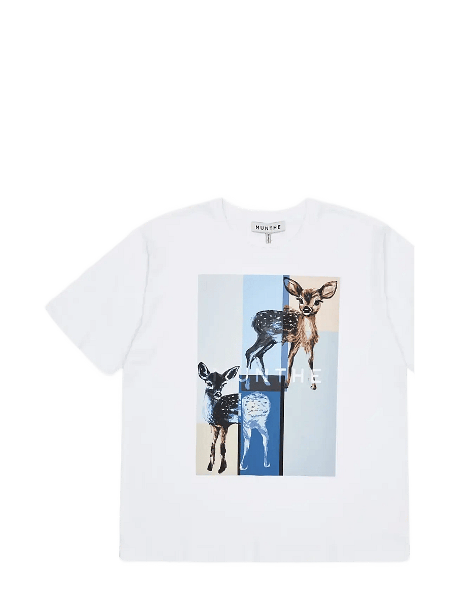 Munthe - CHANICE - t-shirts - white - 1