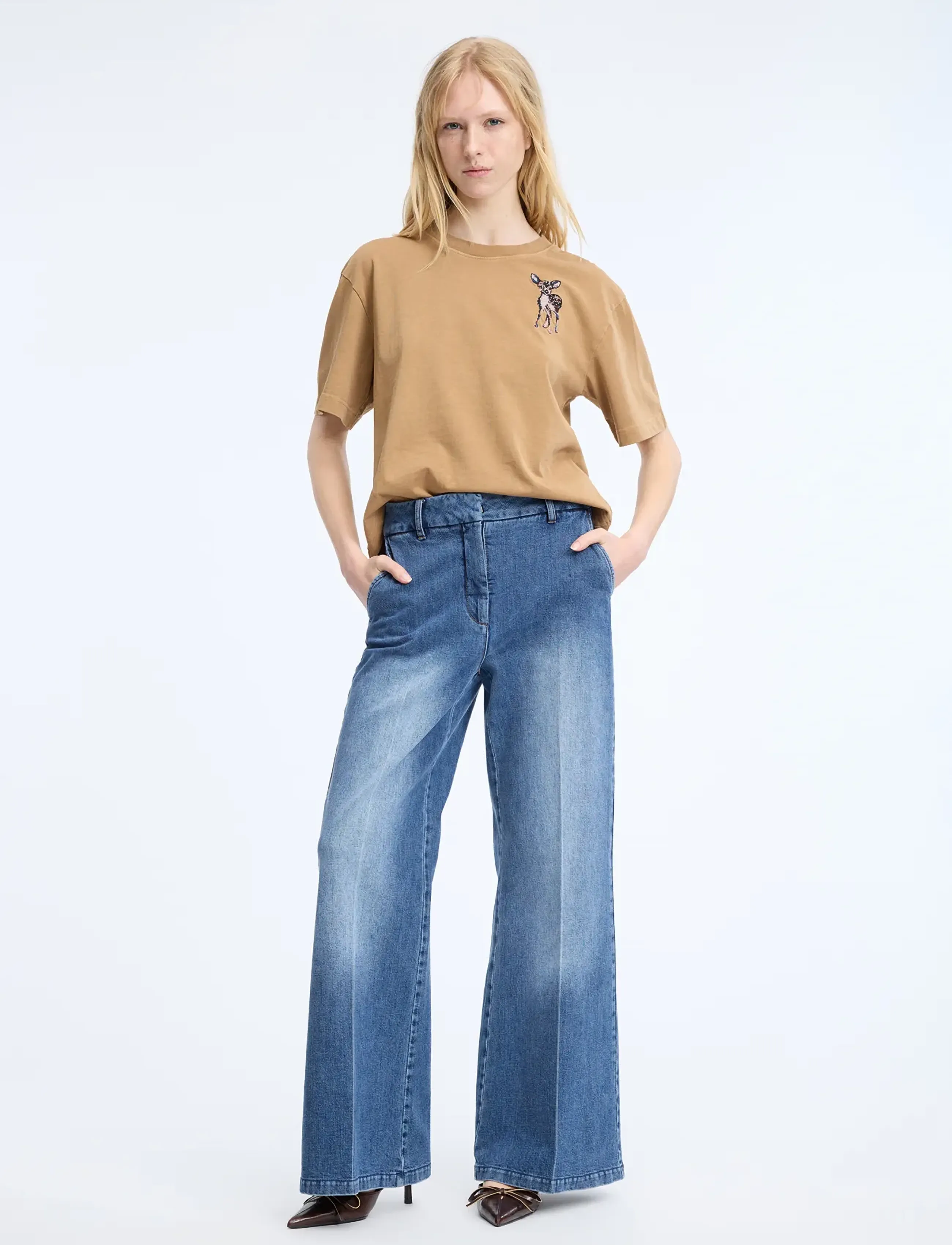 Munthe - CELESTHIA - crop tops - camel - 0