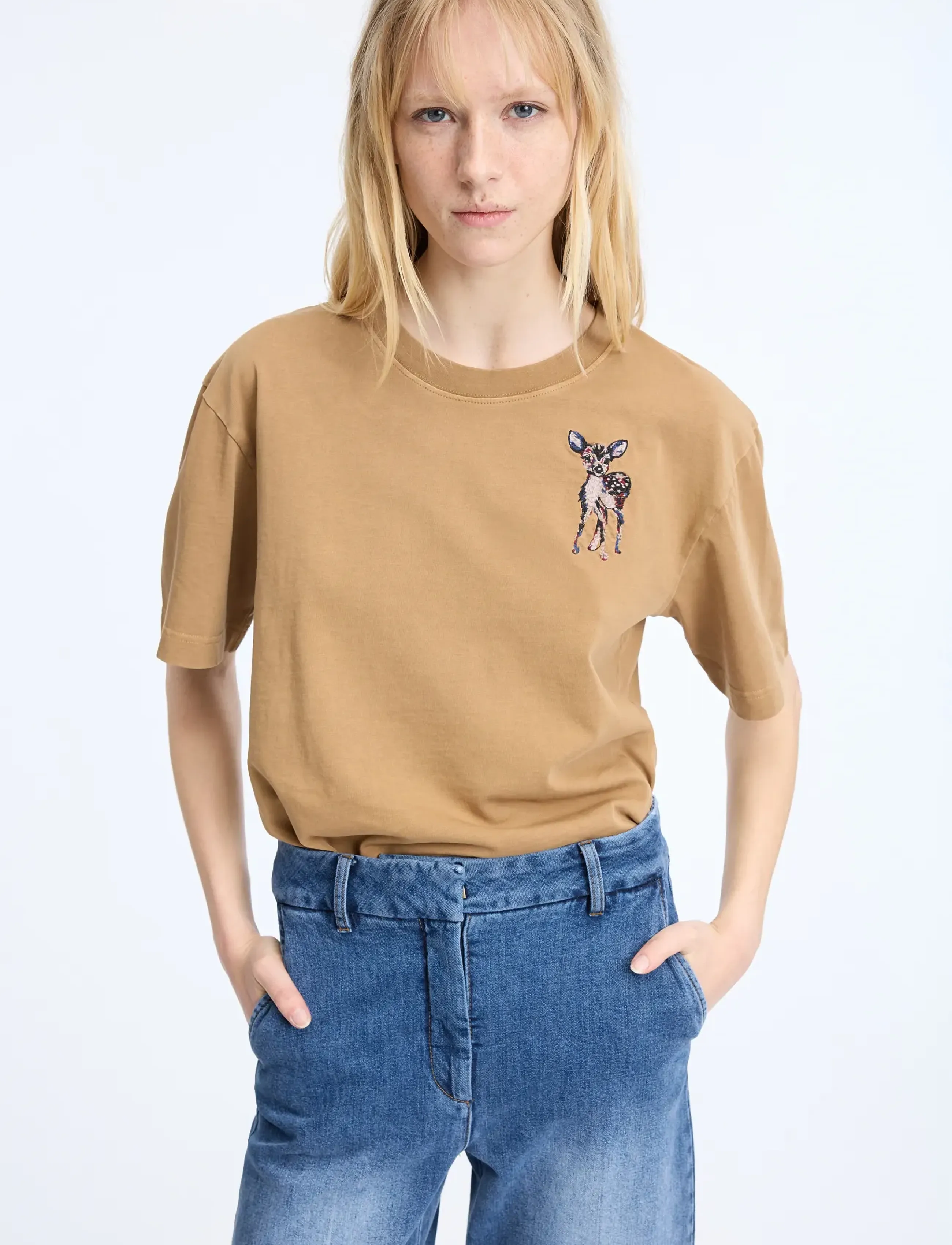 Munthe - CELESTHIA - crop tops - camel - 2