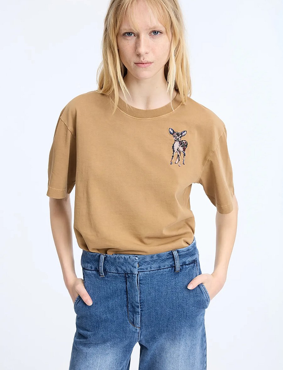 Munthe - CELESTHIA - crop tops - camel - 2