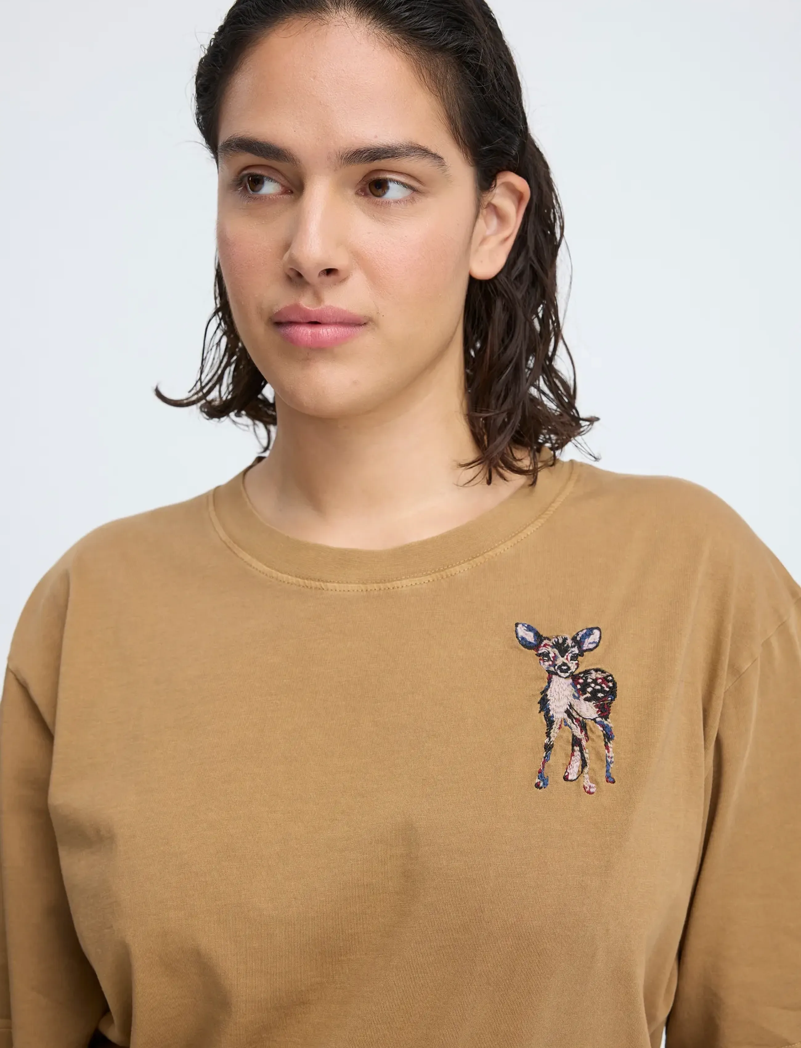 Munthe - CELESTHIA - crop tops - camel - 3