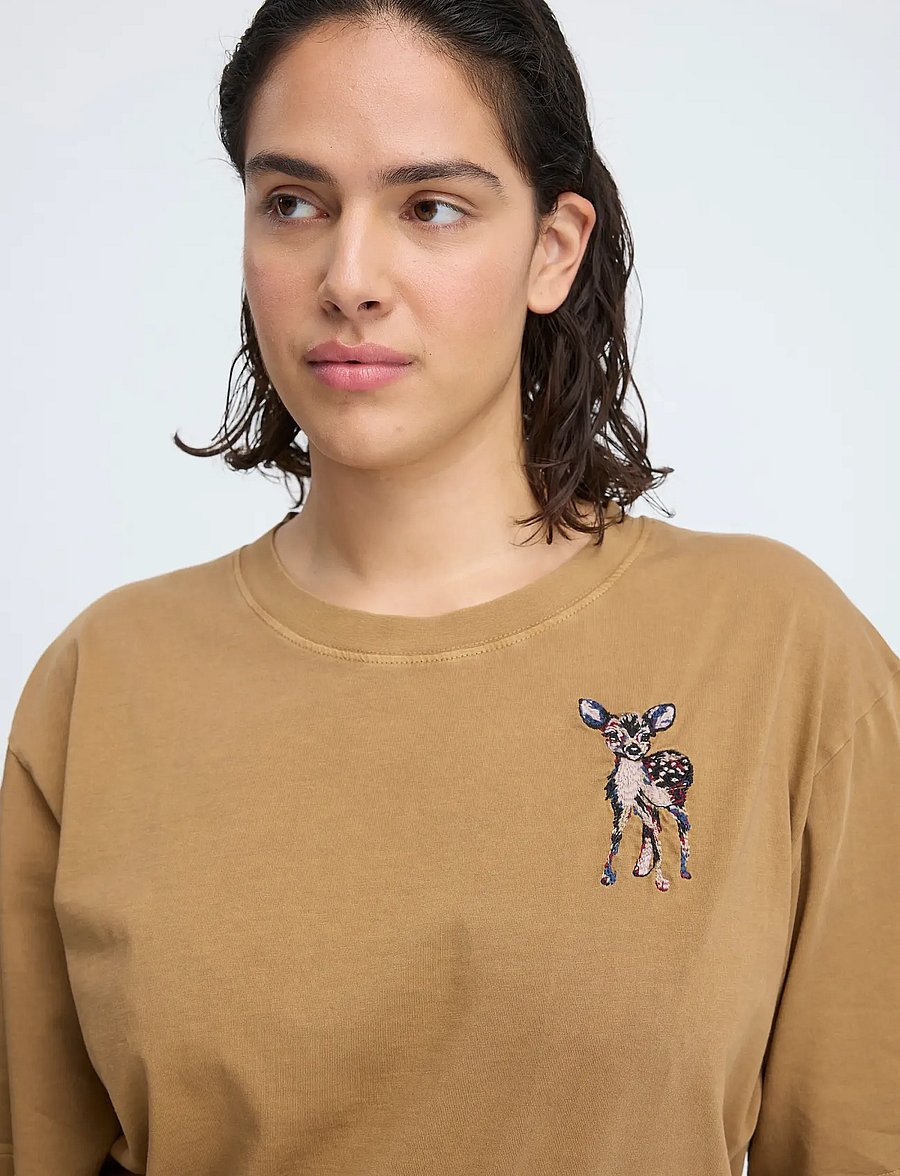 Munthe - CELESTHIA - crop tops - camel - 3
