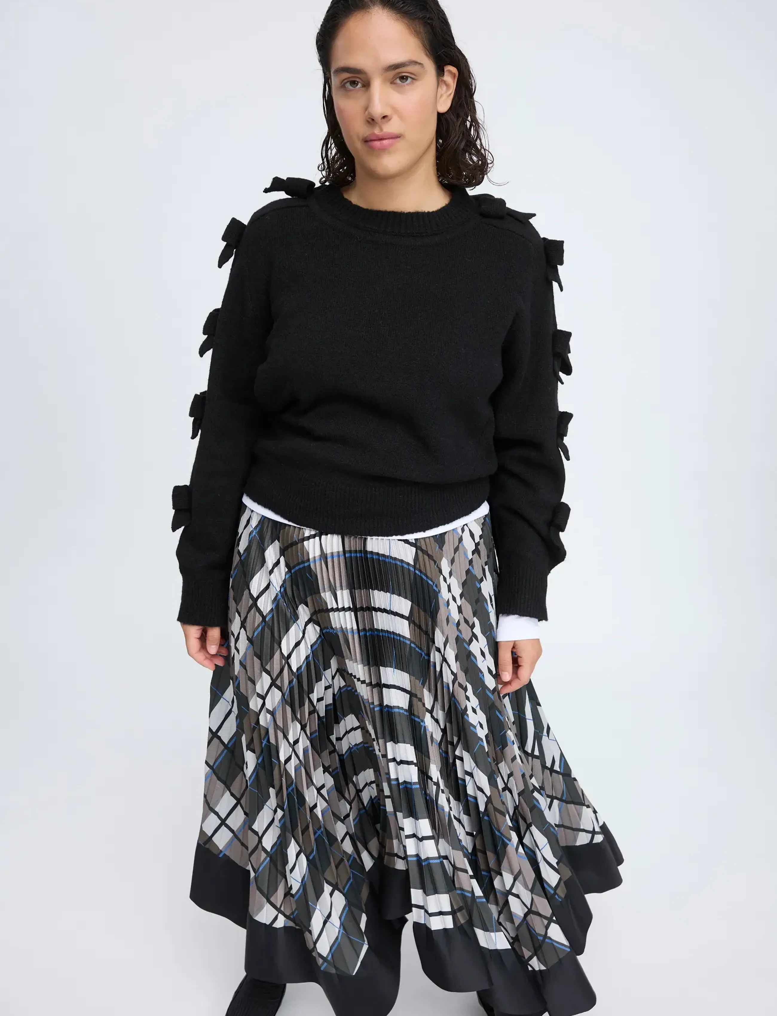 Munthe - CYNTHIA - plisseeritud seelikud - print brown - 0