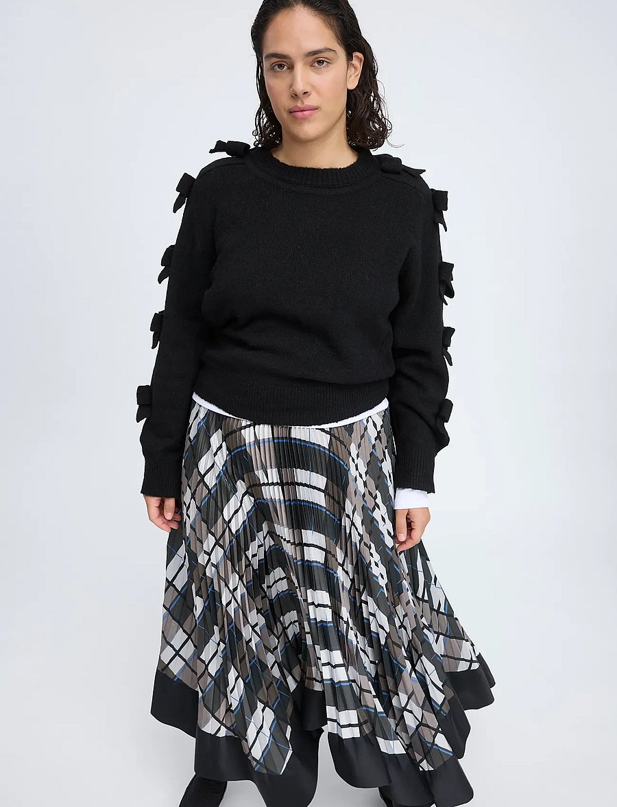 Munthe - CYNTHIA - plisseeritud seelikud - print brown - 0