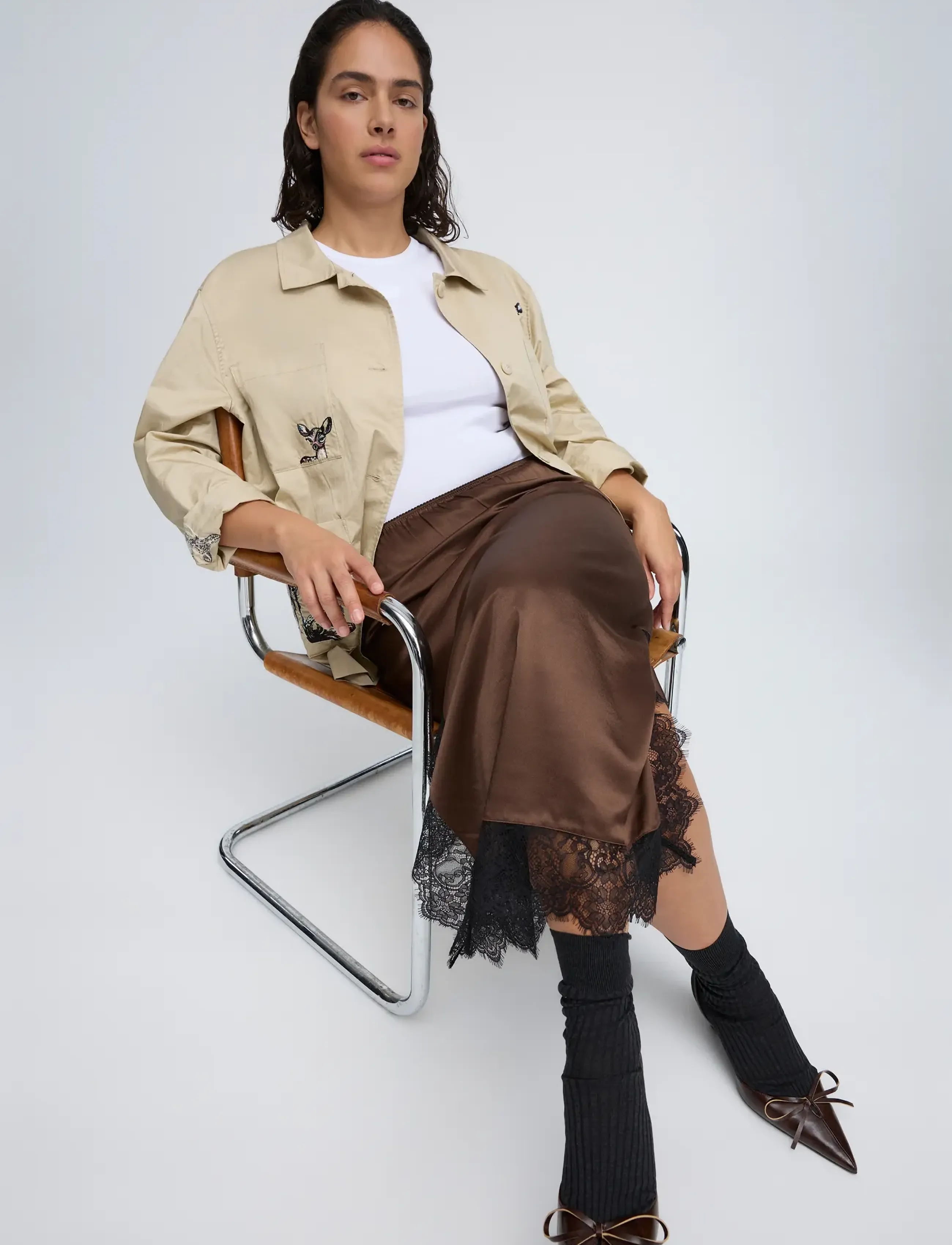 Munthe - CHLOA - midiseelikud - brown - 3