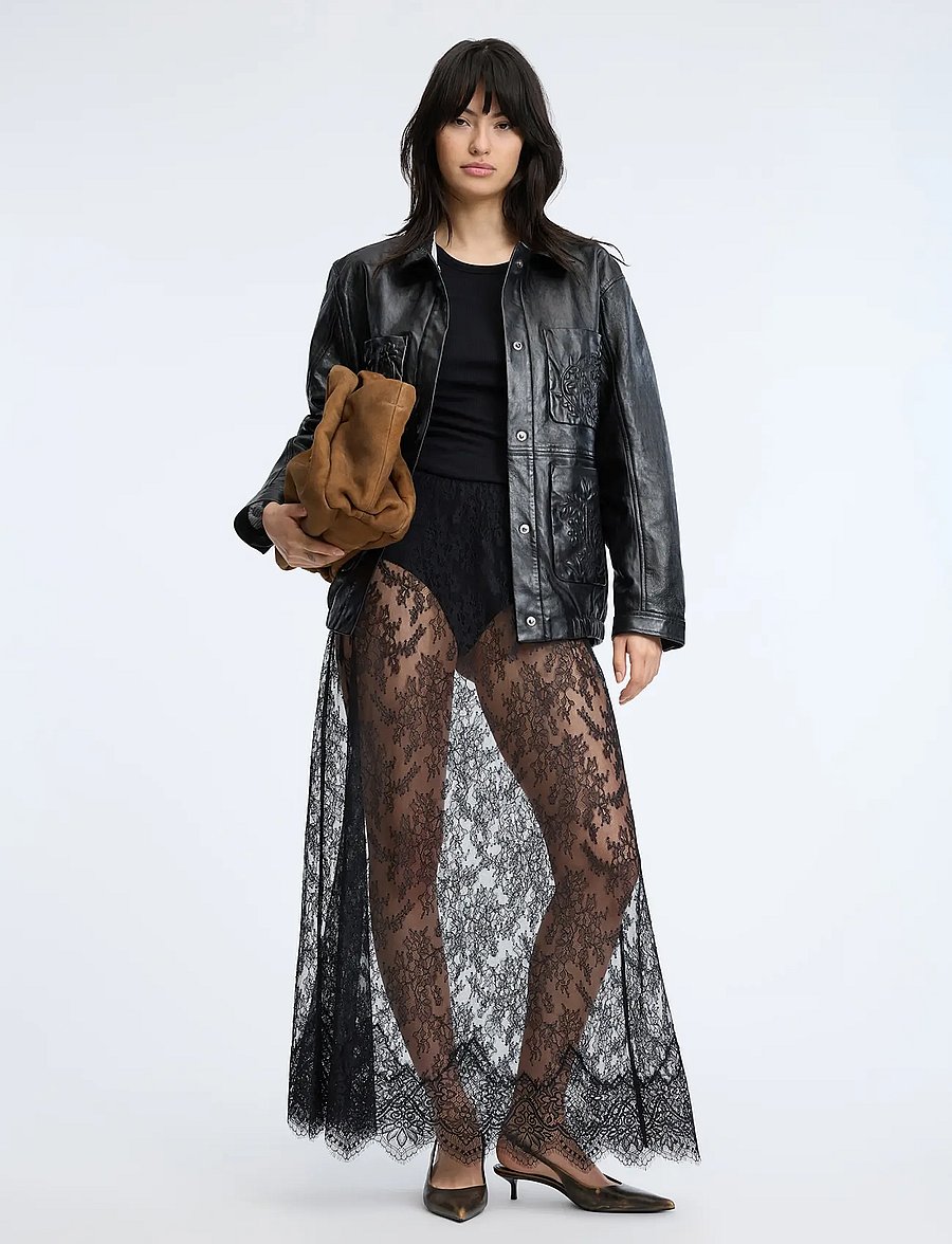 Munthe - CORDELIA - plisseeritud seelikud - black - 0