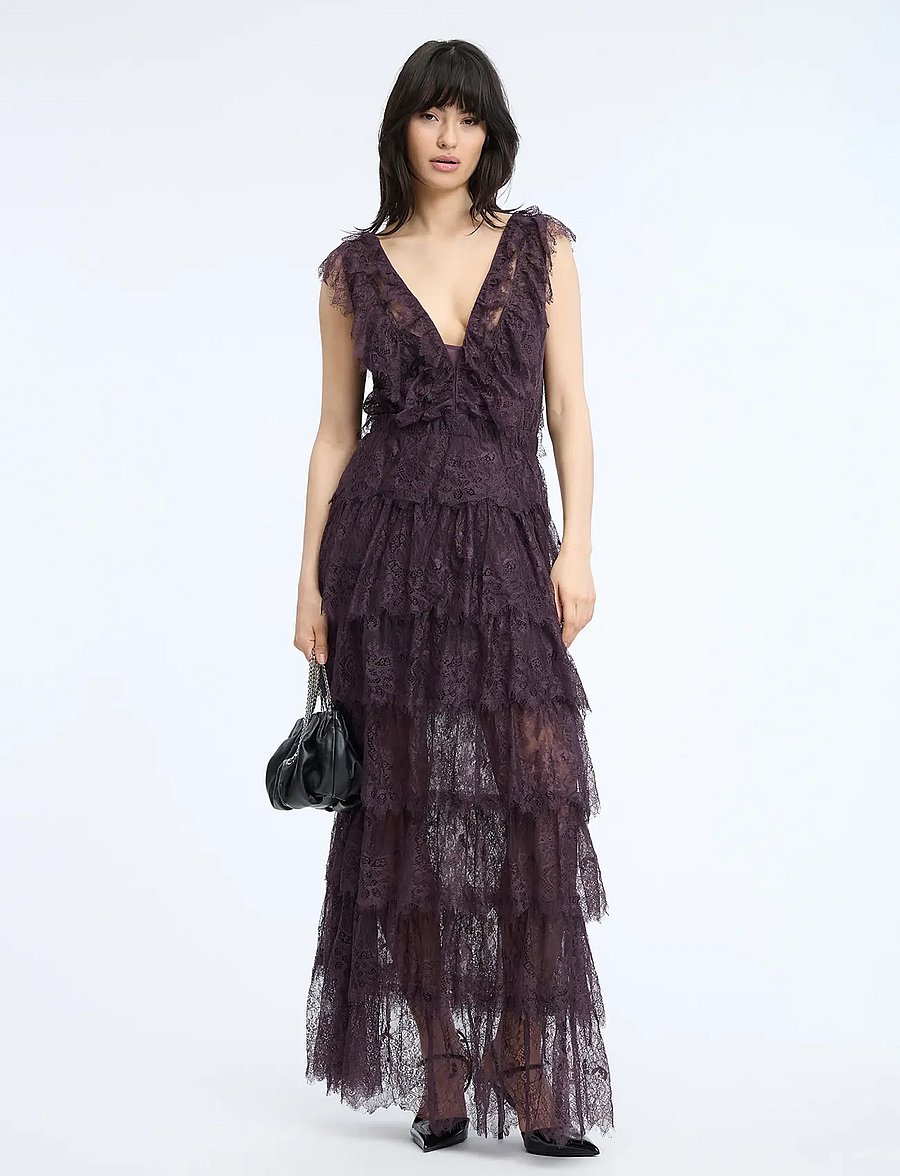 Munthe - CONTESSA - spitzenkleider - plum - 0