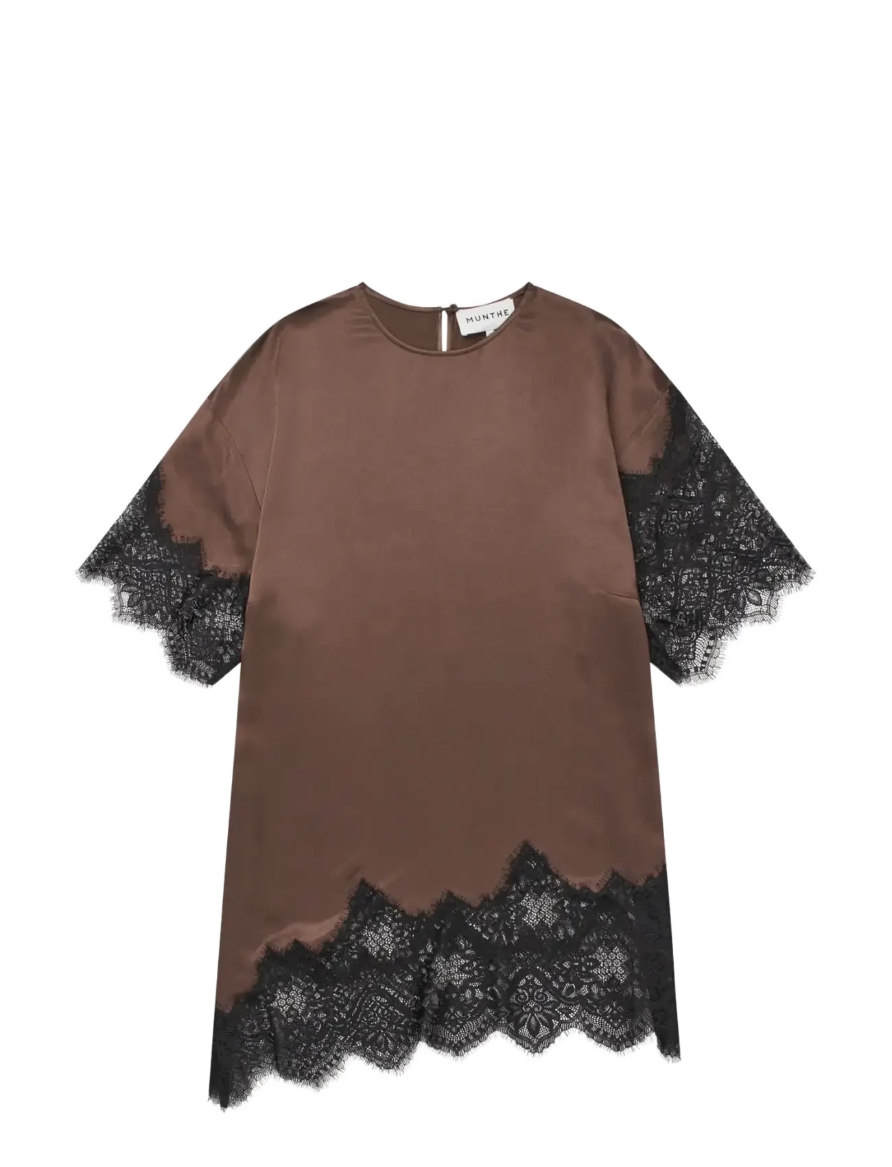 Munthe - CAITLYNNA - lace dresses - brown - 1