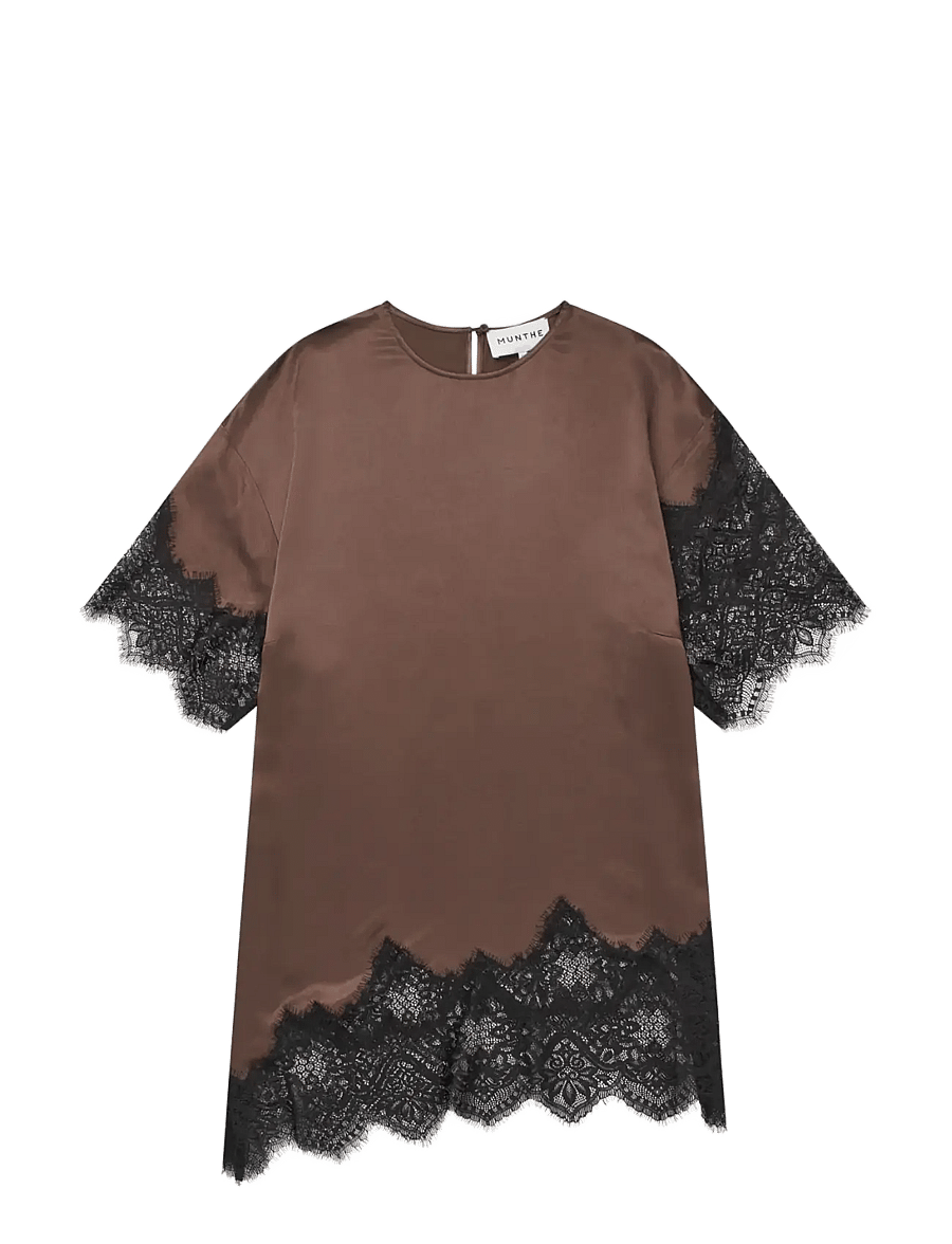 Munthe - CAITLYNNA - spitzenkleider - brown - 1