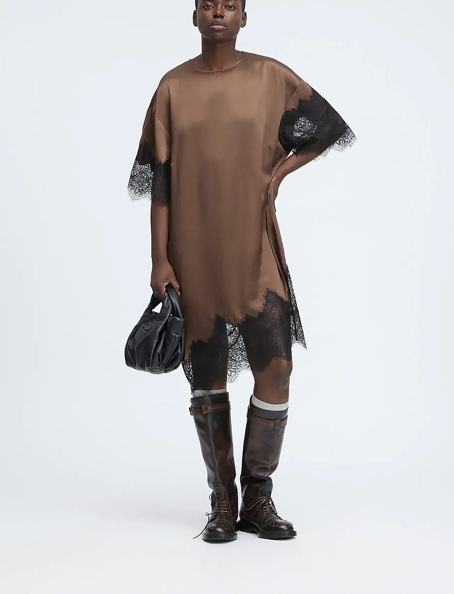 Munthe - CAITLYNNA - spitzenkleider - brown - 0