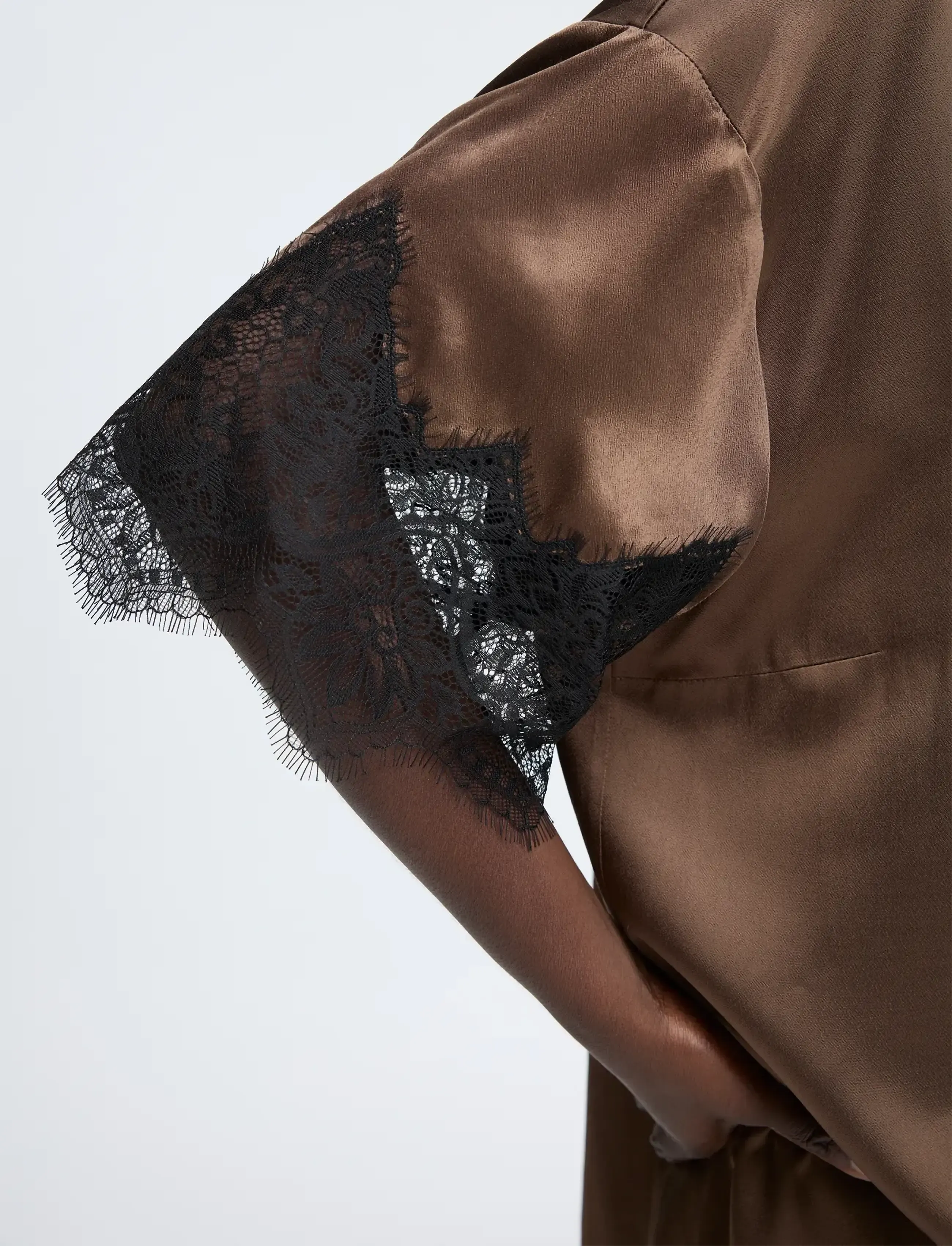 Munthe - CAITLYNNA - lace dresses - brown - 3