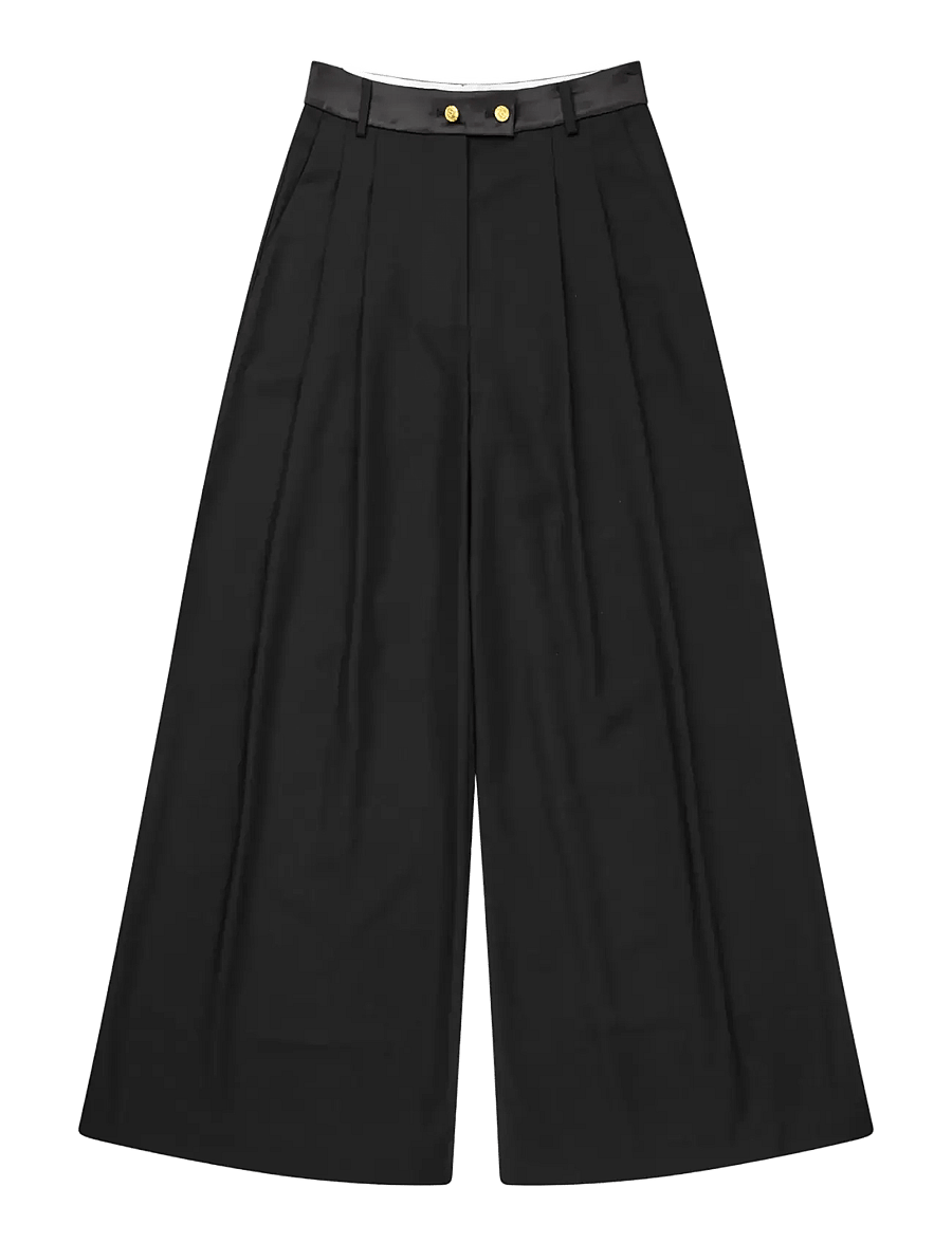 Munthe - CHARMY - vida byxor - black - 1