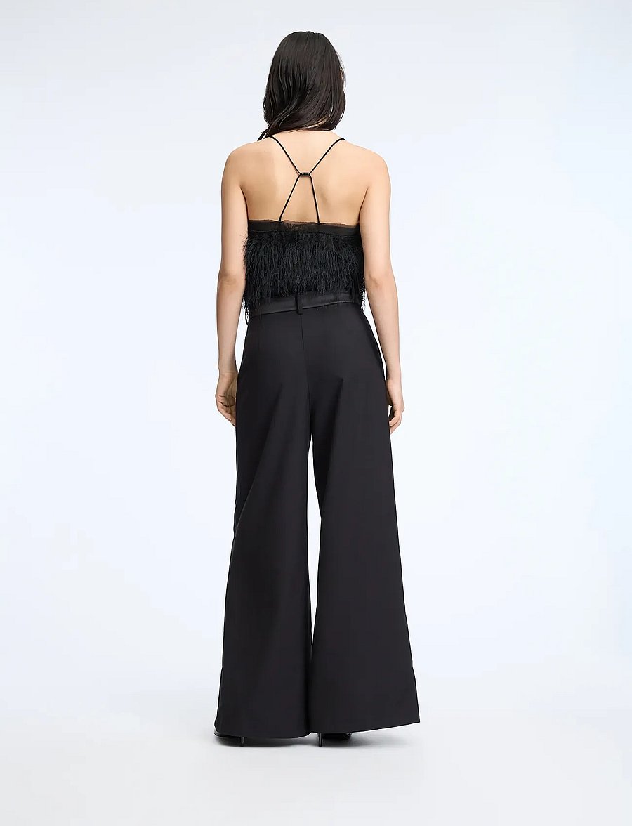 Munthe - CHARMY - vida byxor - black - 3